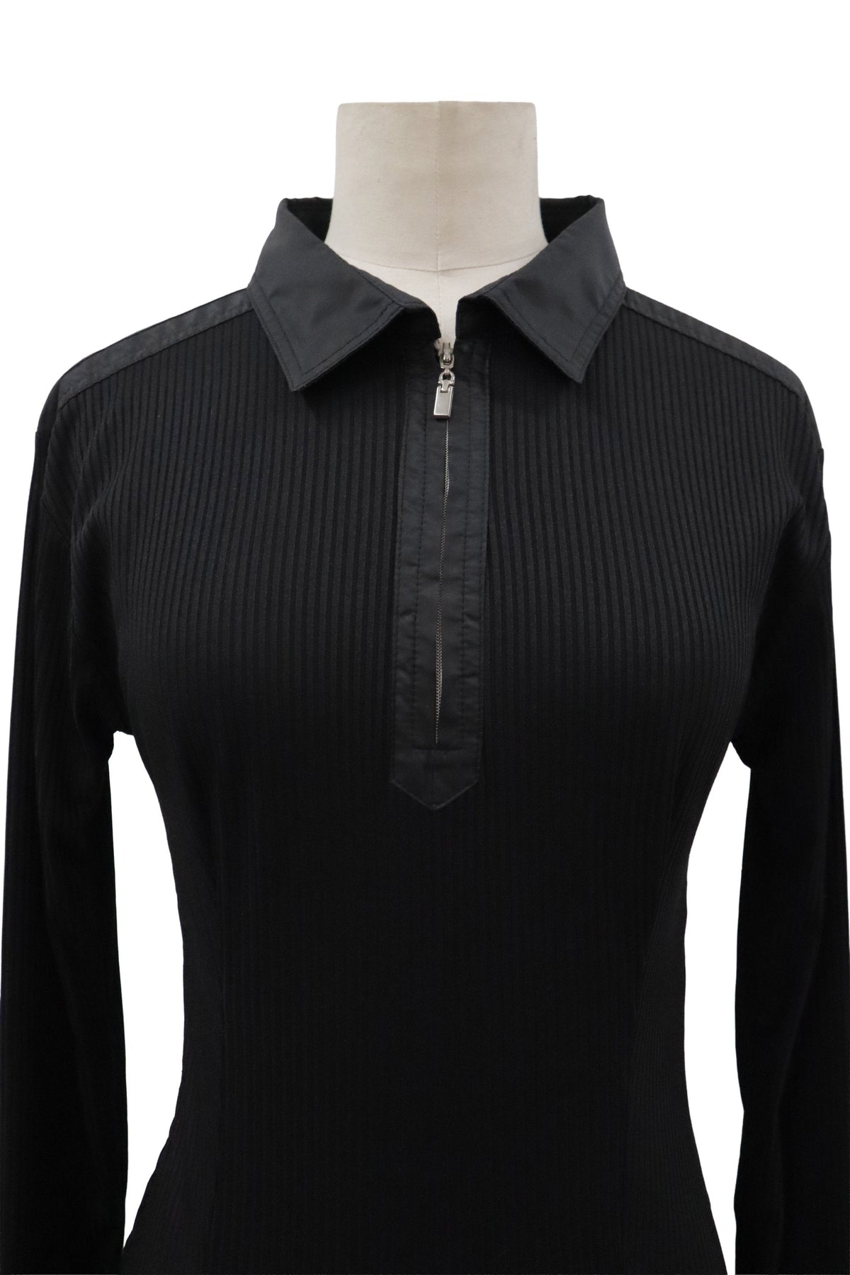 half zip rib tops/RM-［2608-036］