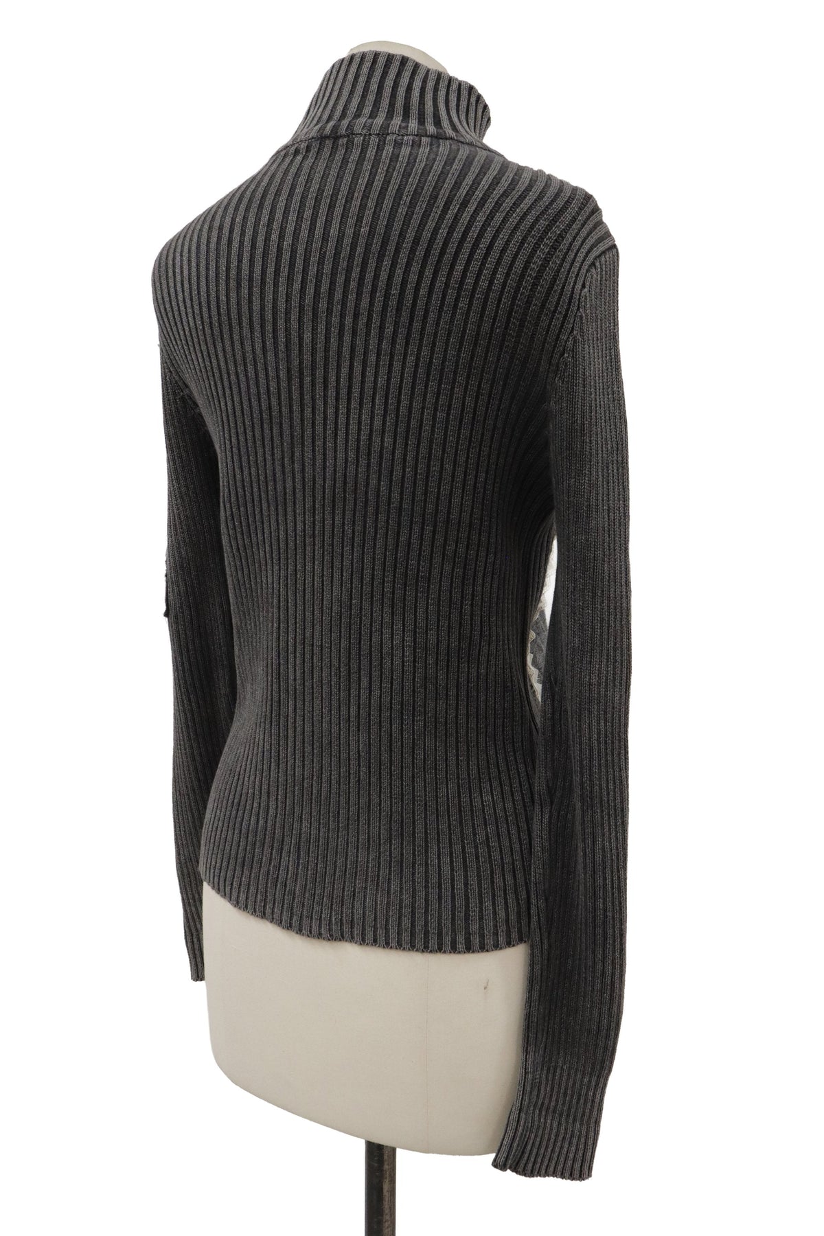 rib knit zip outer/RM-［2608-038］