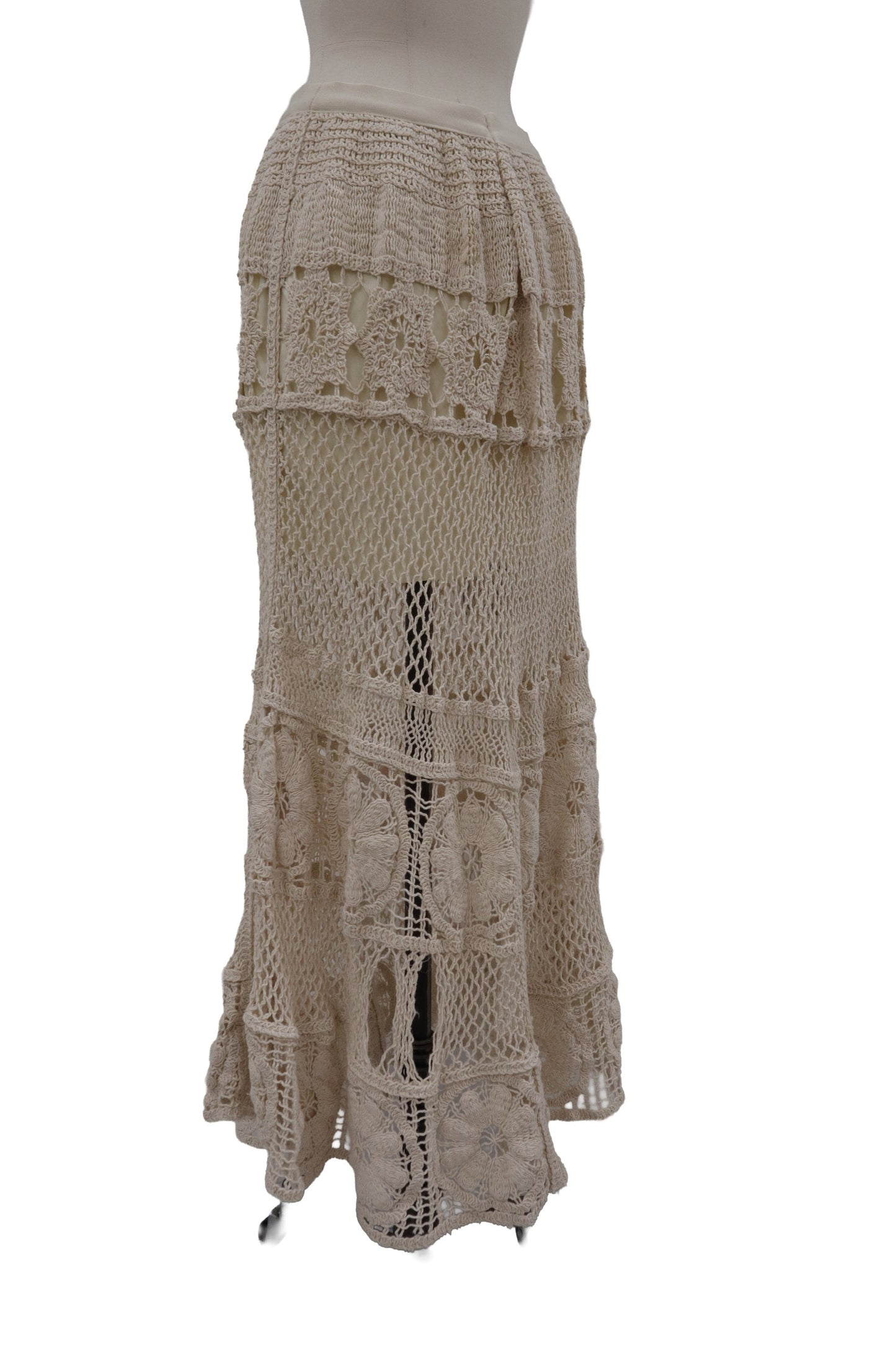 lace mermaid maxi skirt/RM-［2607-022］
