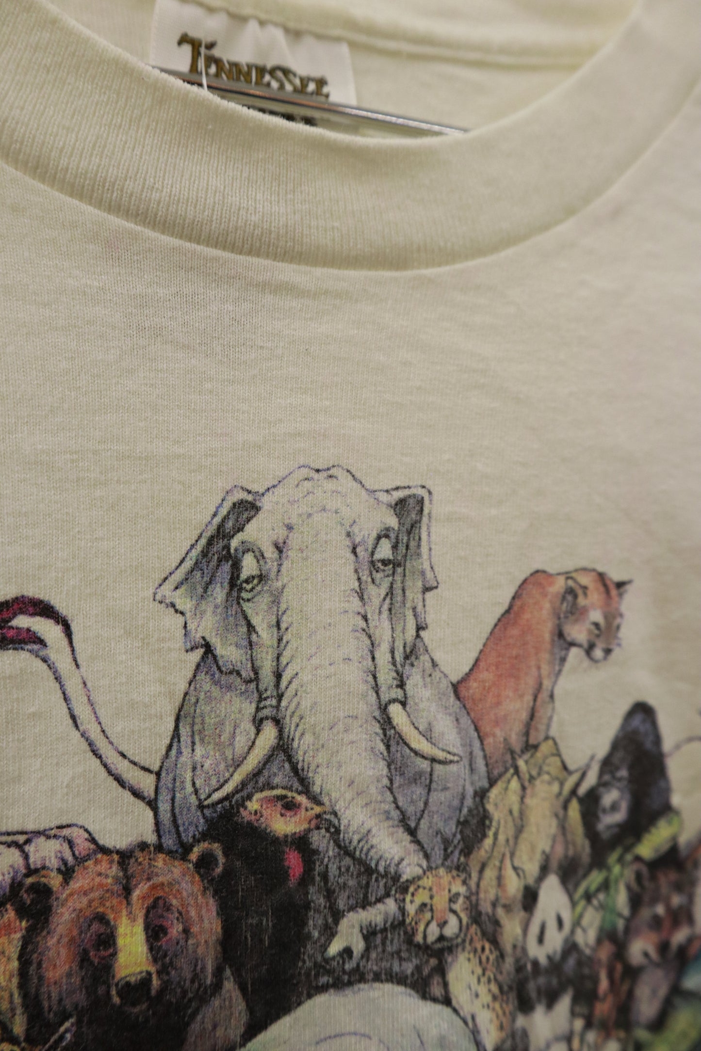 90’s Human-i-Tees ”animal print” L/S Tee / NV-［2601-004］