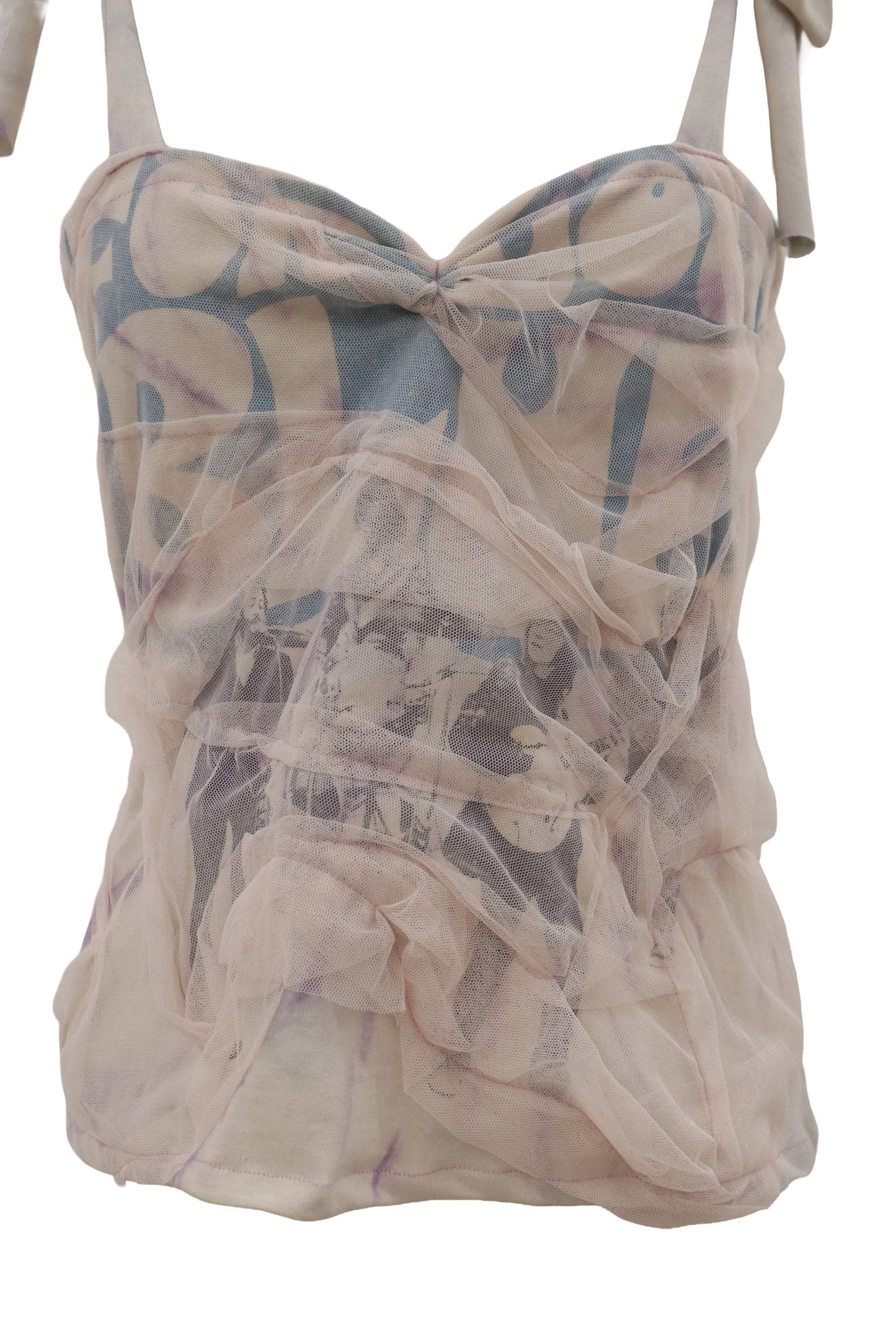 tie-dye one shoulder camisole/RM-［2607-026］