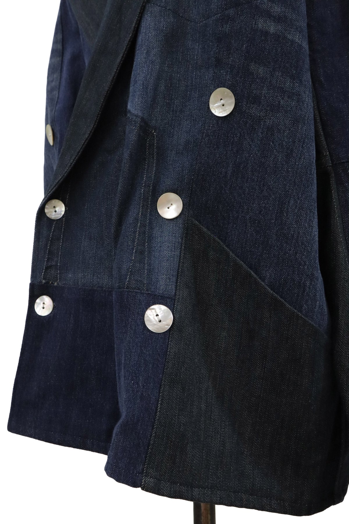patchwork denim jacket/RM-［2608-096］