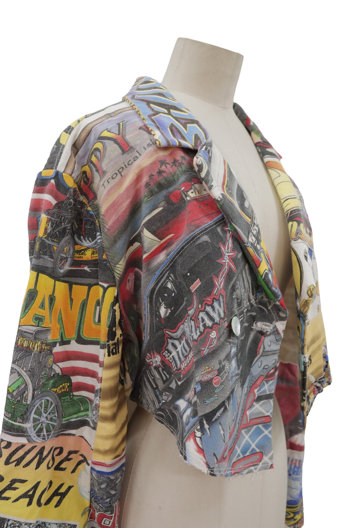 patchwork jacket/RM-［2608-095］