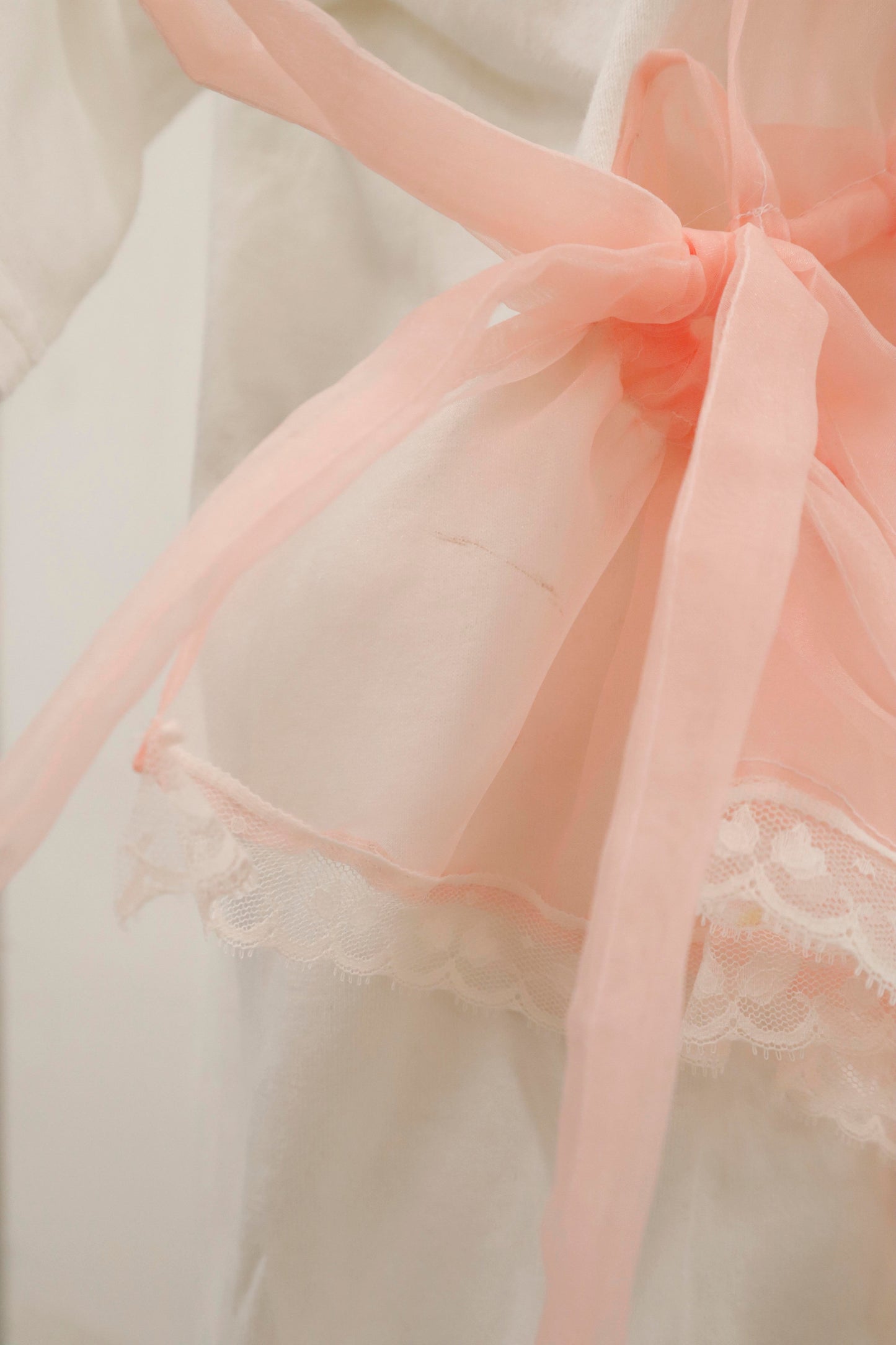 shirring ribbon tee/RM-［2605-029］