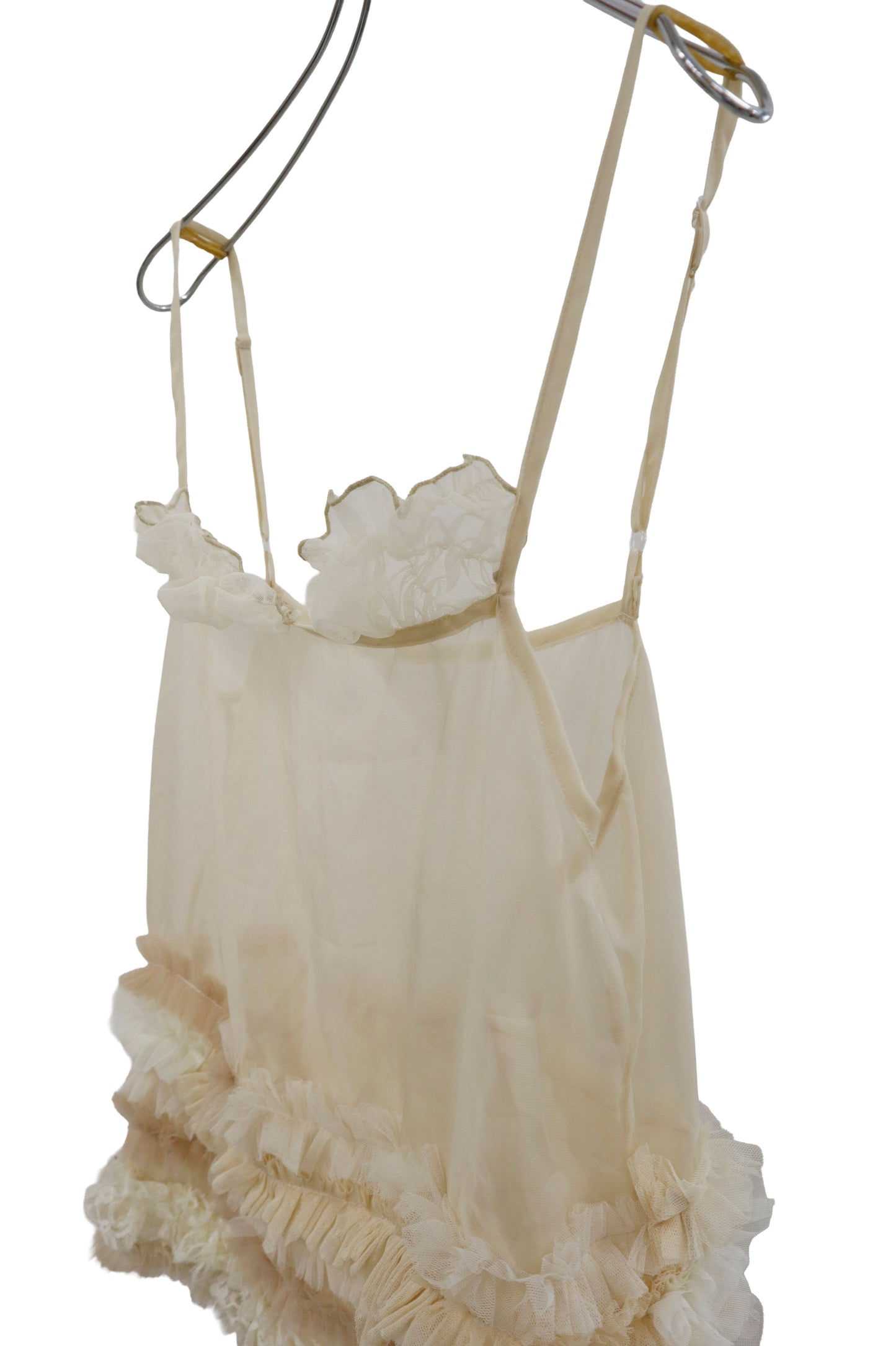 ruffle sheer tops/RM-［2604-029］