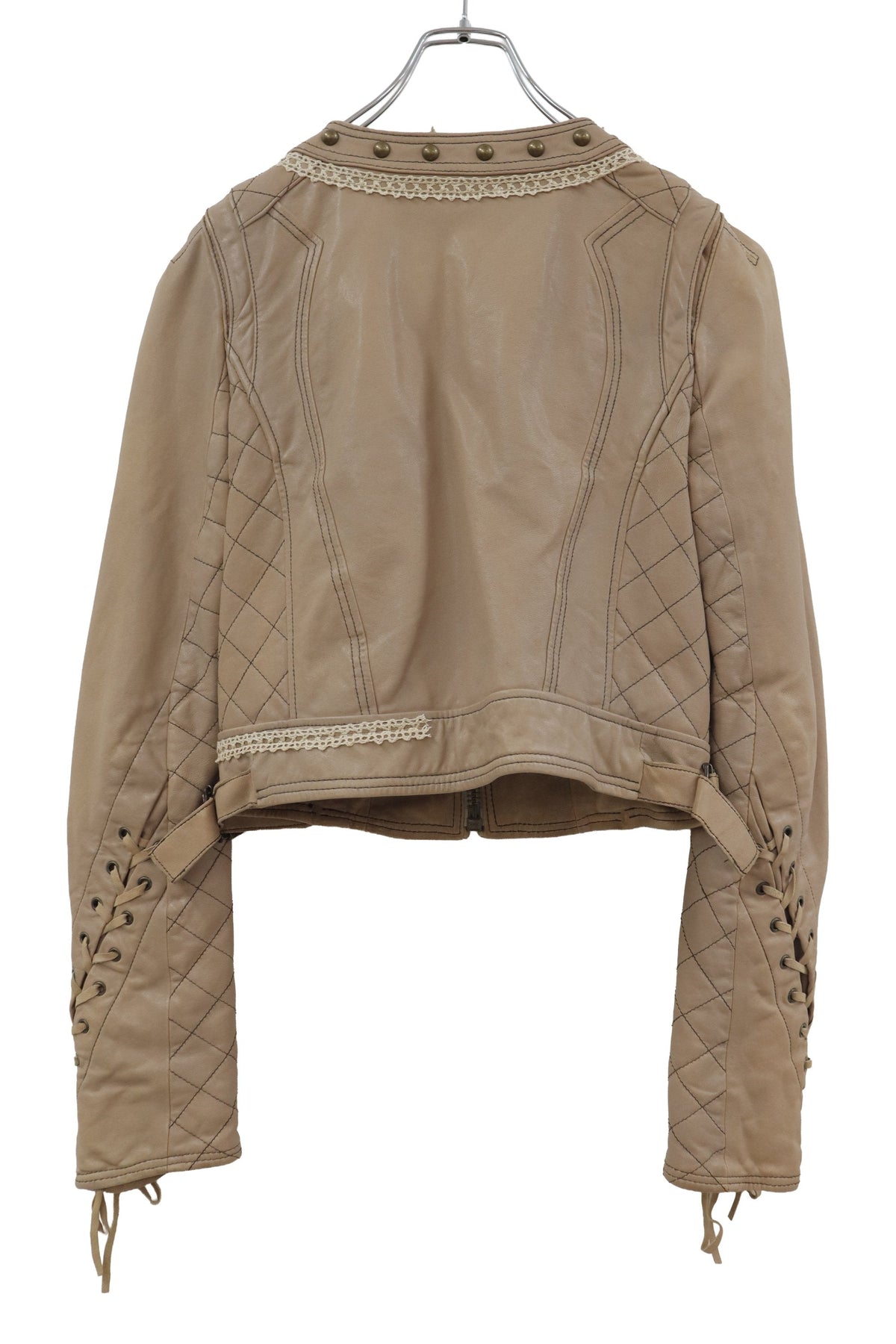 decorative leather jacket/RM-［2608-105］