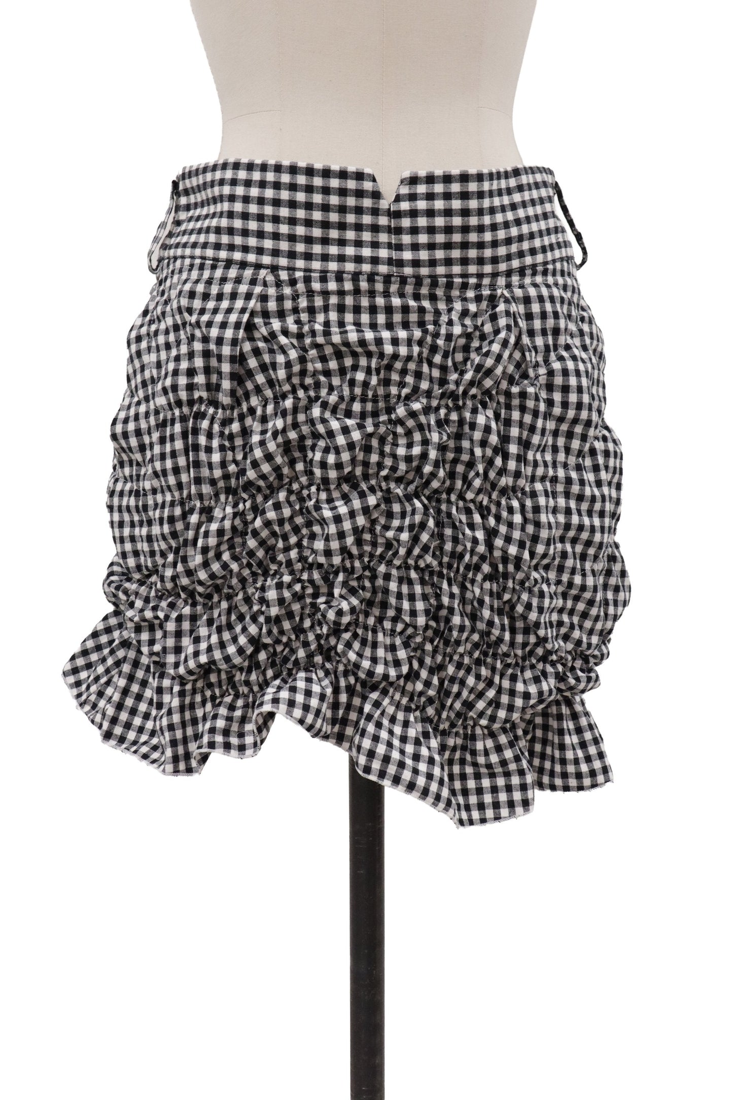 gingham mini skirt/KUSHA KUSHA PLAN/RM-［2607-052］