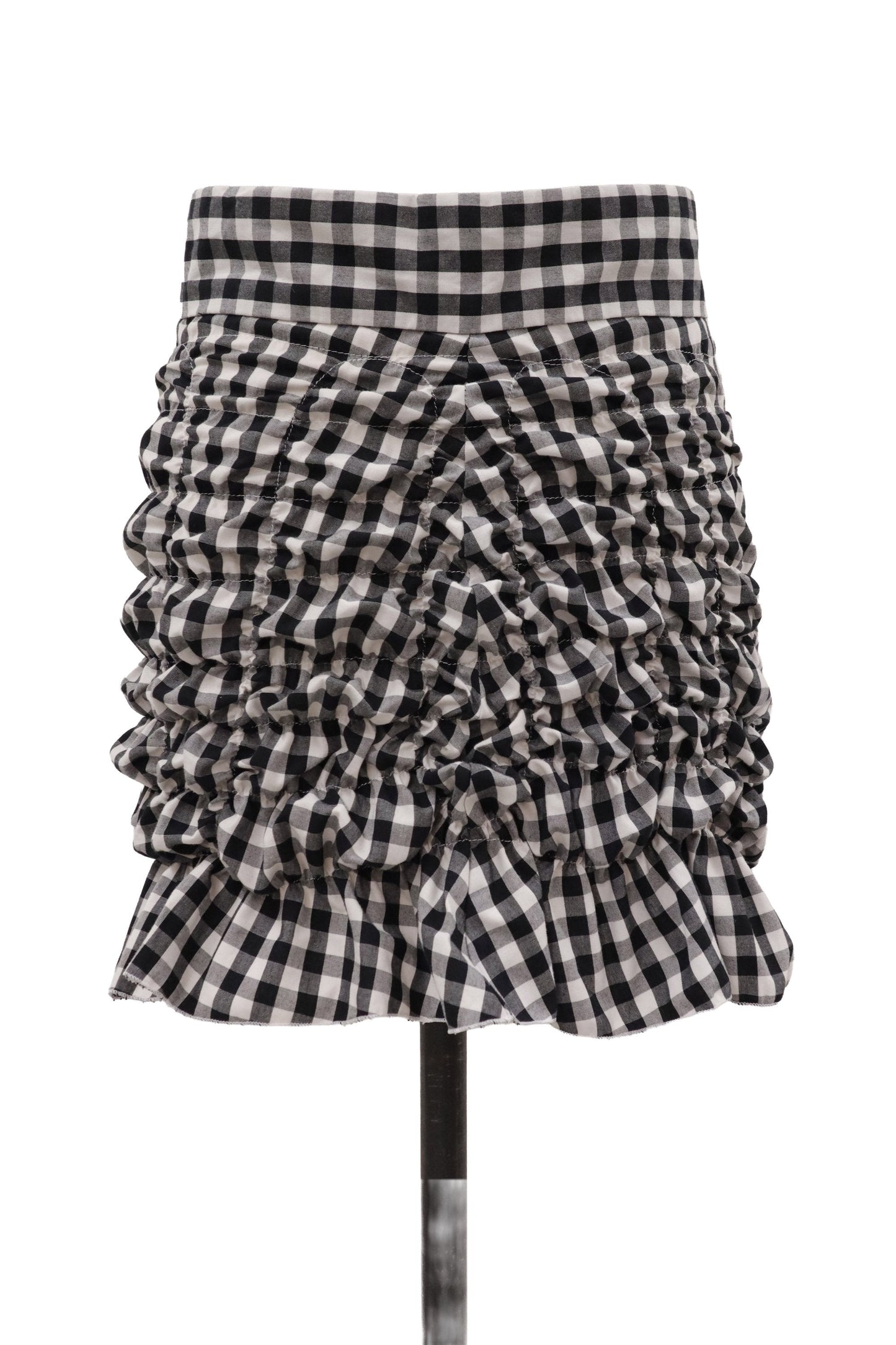 gingham skirt/KUSHA KUSHA PLAN/RM-［2607-053］