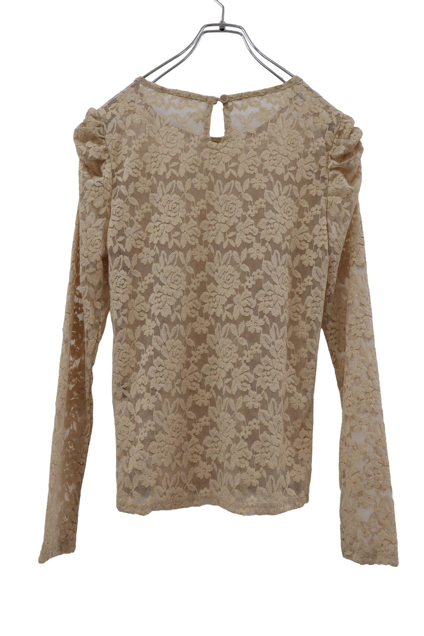 lace puff shoulder top/RM-［2607-021］