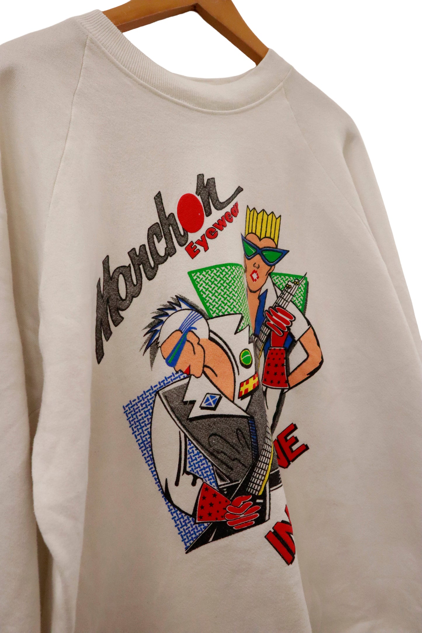 90's Eyewear design sweat shirt /NV-［2601-046］