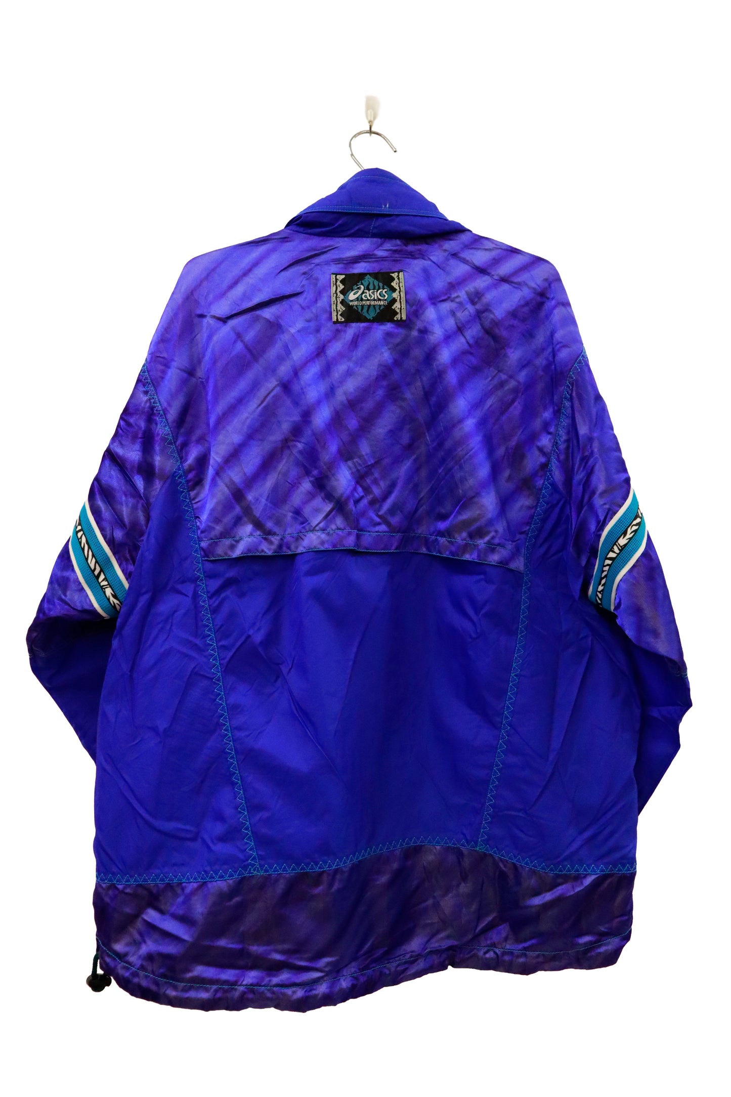 90's asics nylon jacket / NV-［2601-012］