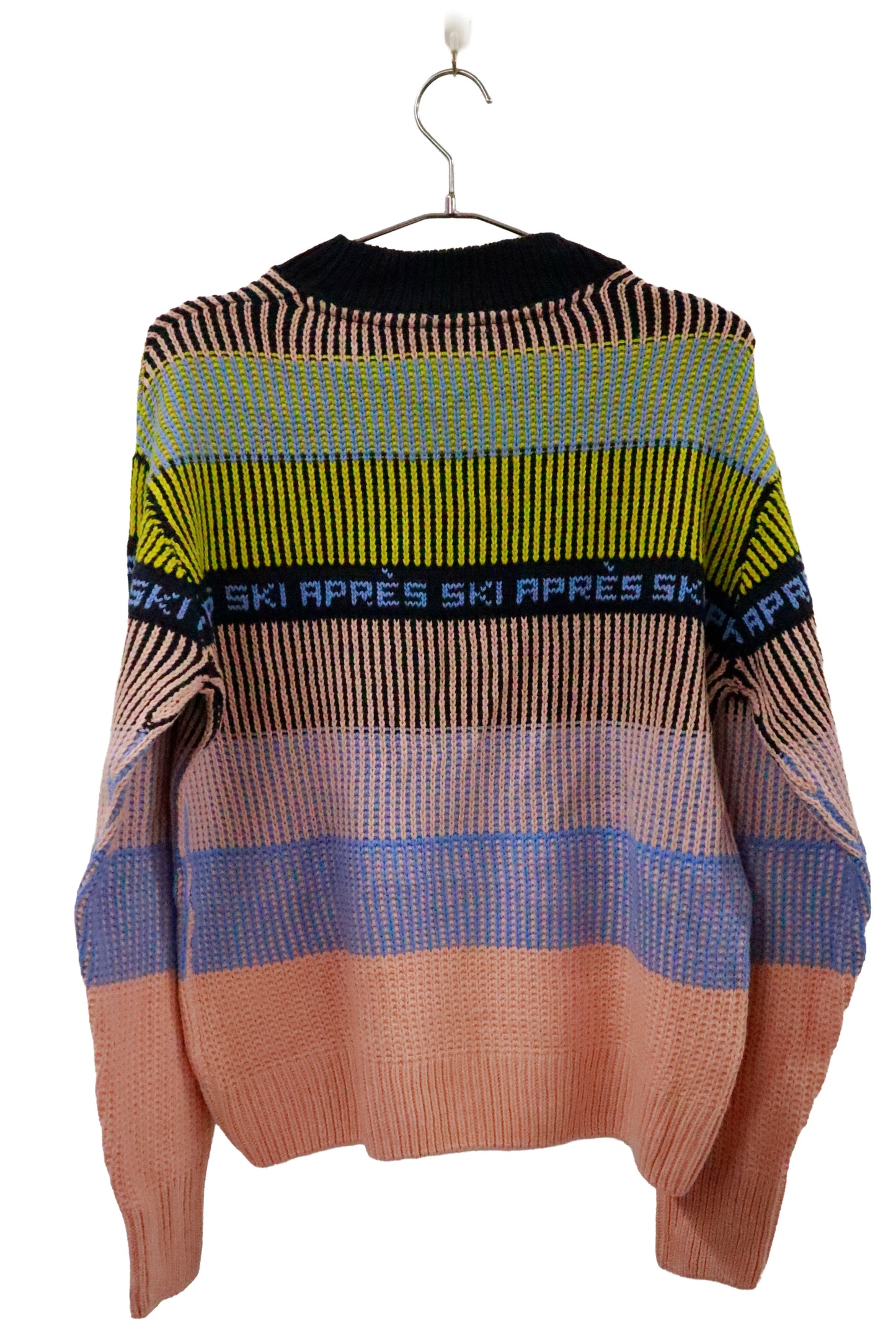 00's border knit sweater /U-［2601B-011］