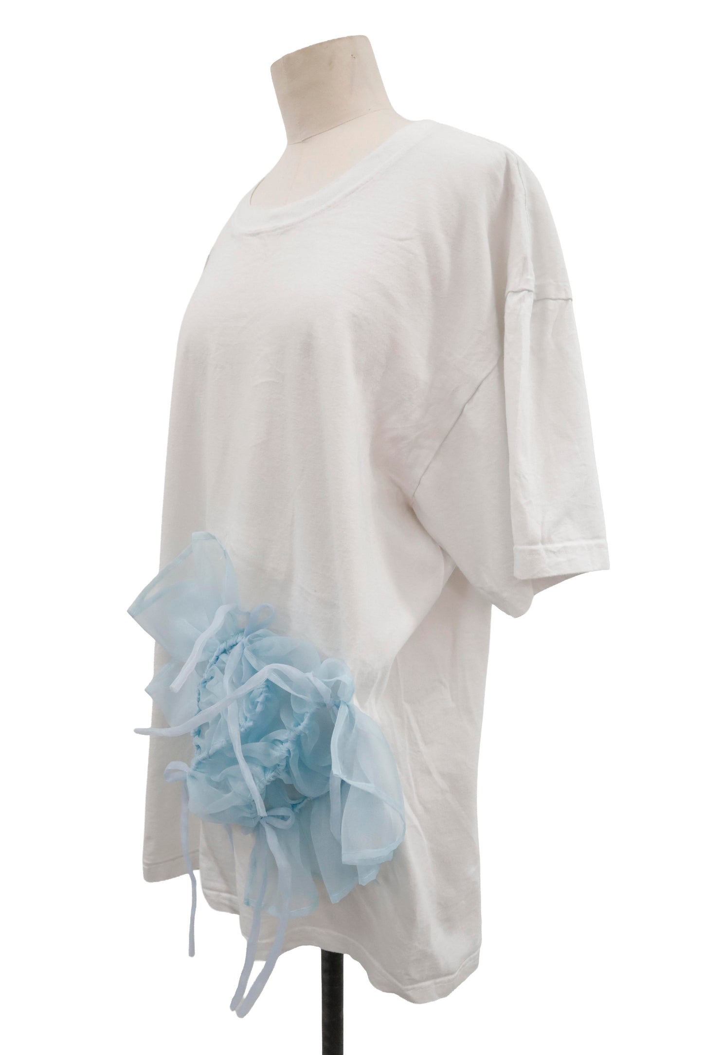 shirring ribbon tee/RM-［2605-027］