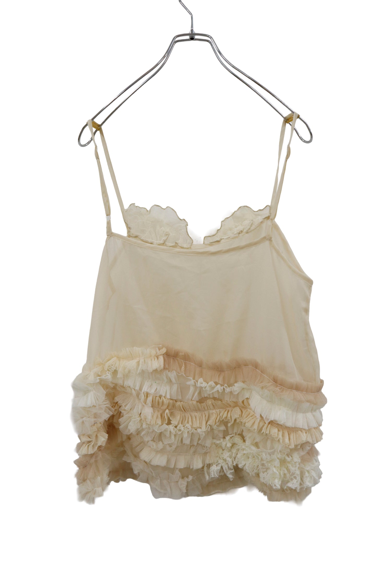 ruffle sheer tops/RM-［2604-029］