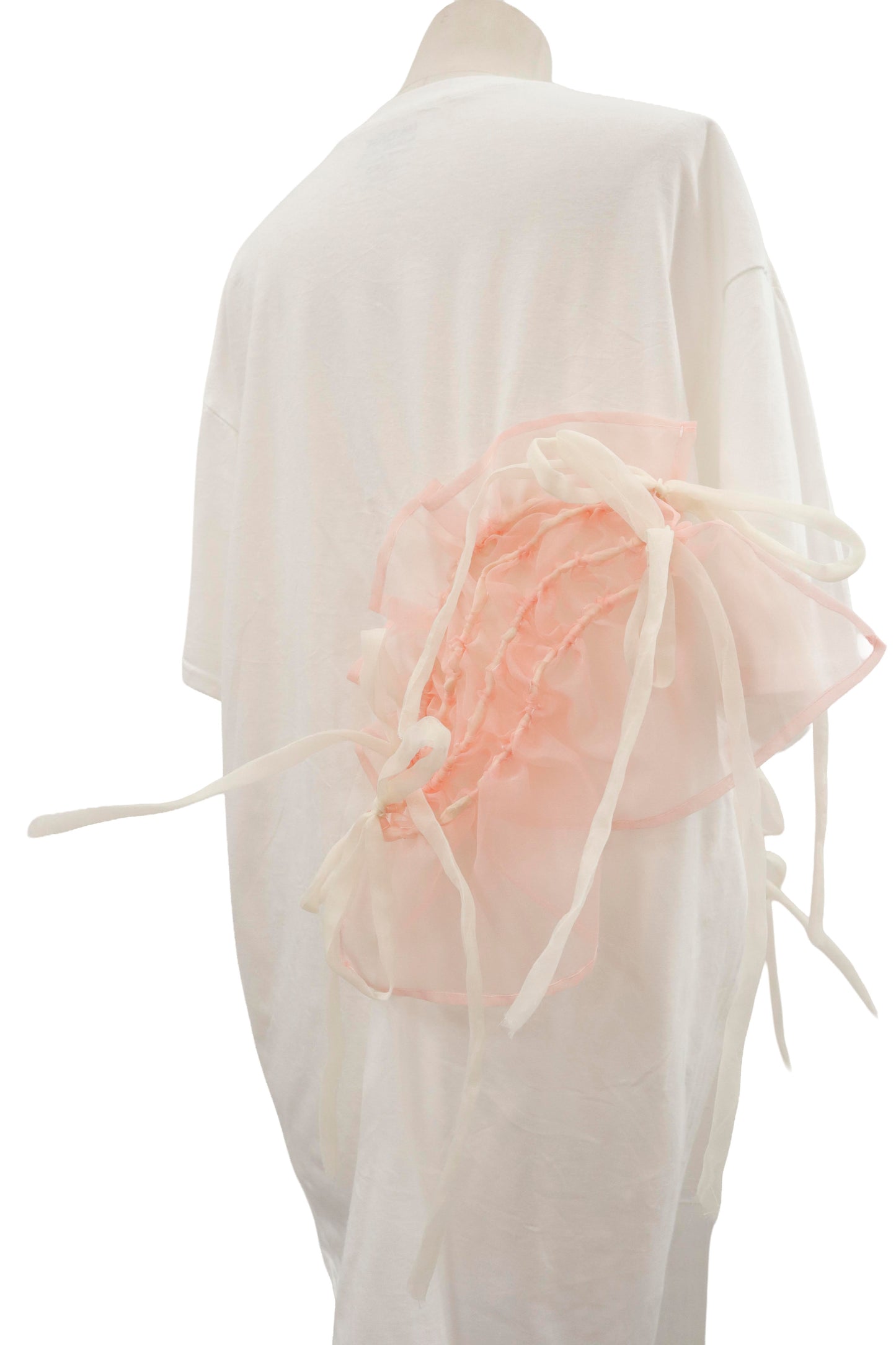 shirring ribbon tee/RM-［2605-030］