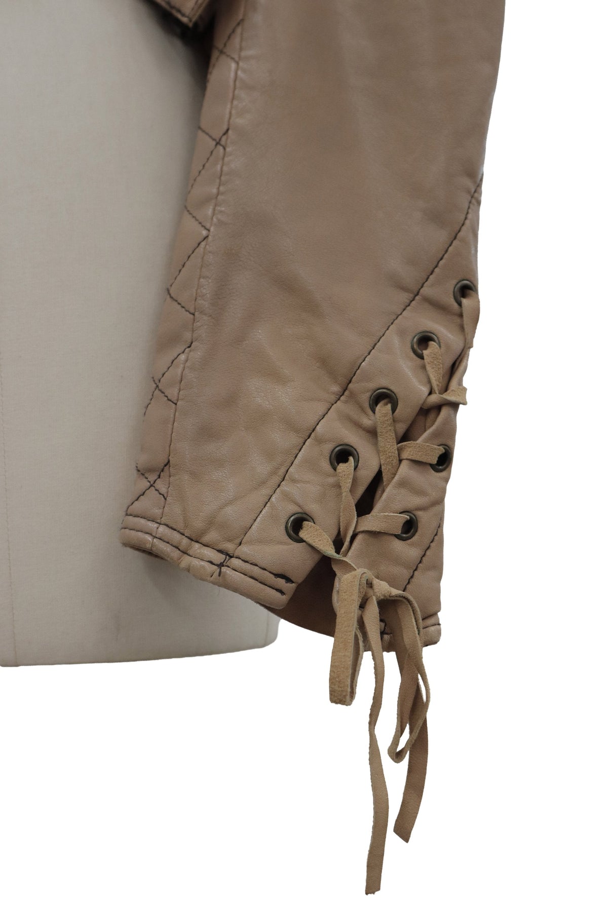 decorative leather jacket/RM-［2608-105］