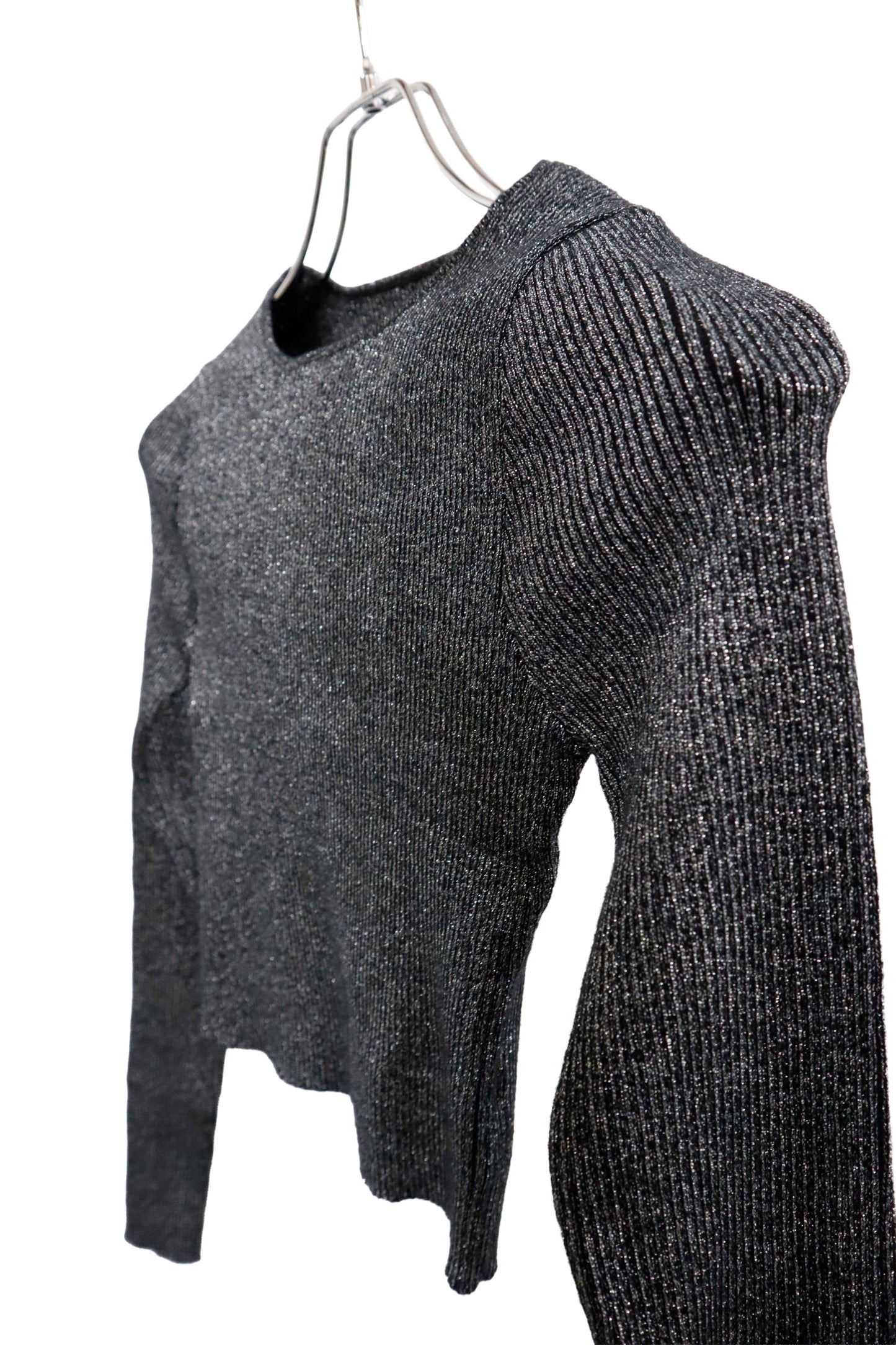 rib knit short tops/U-［2603-003］