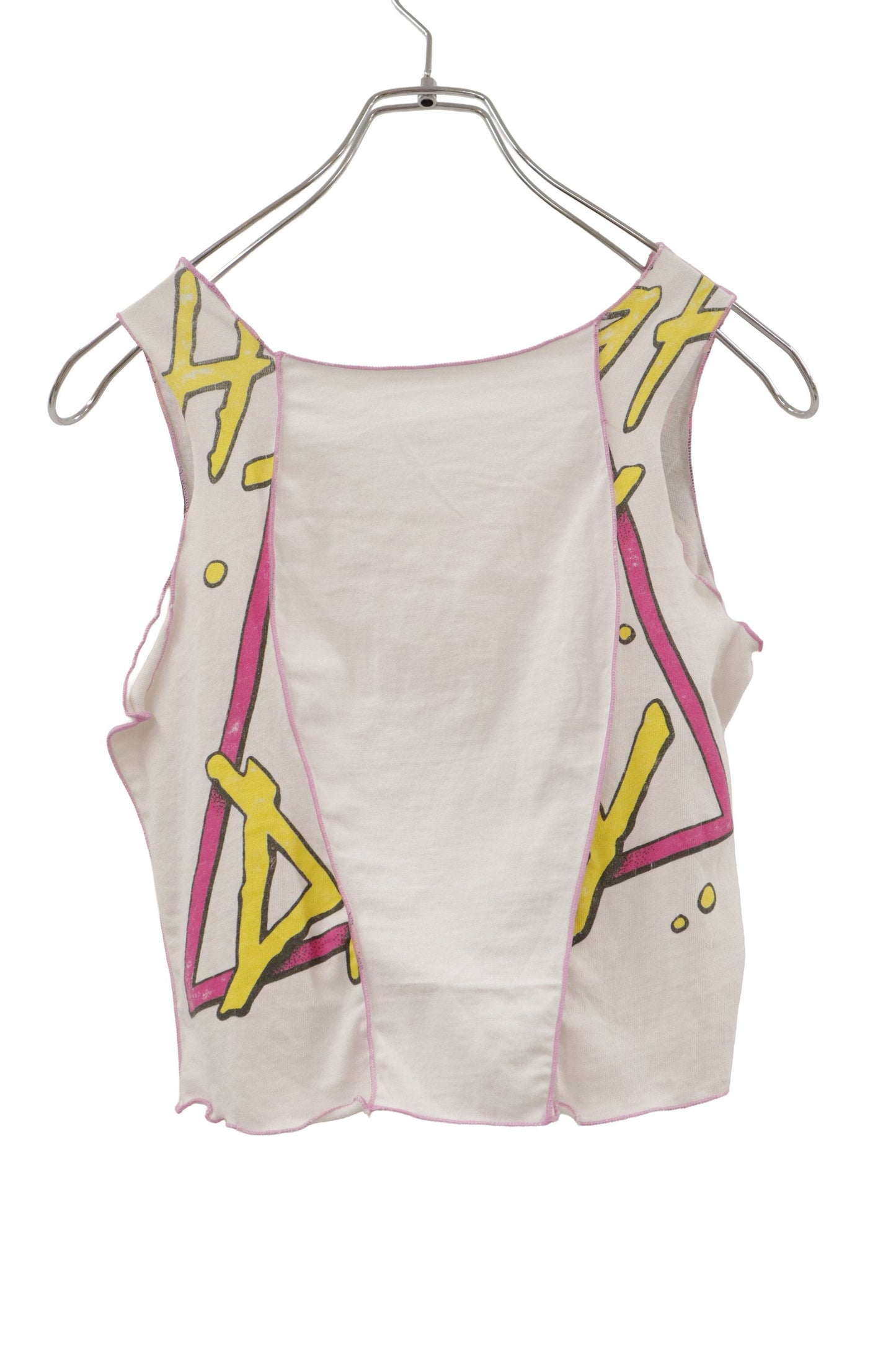 rock flower docking tanktop/RM-［2606-016］