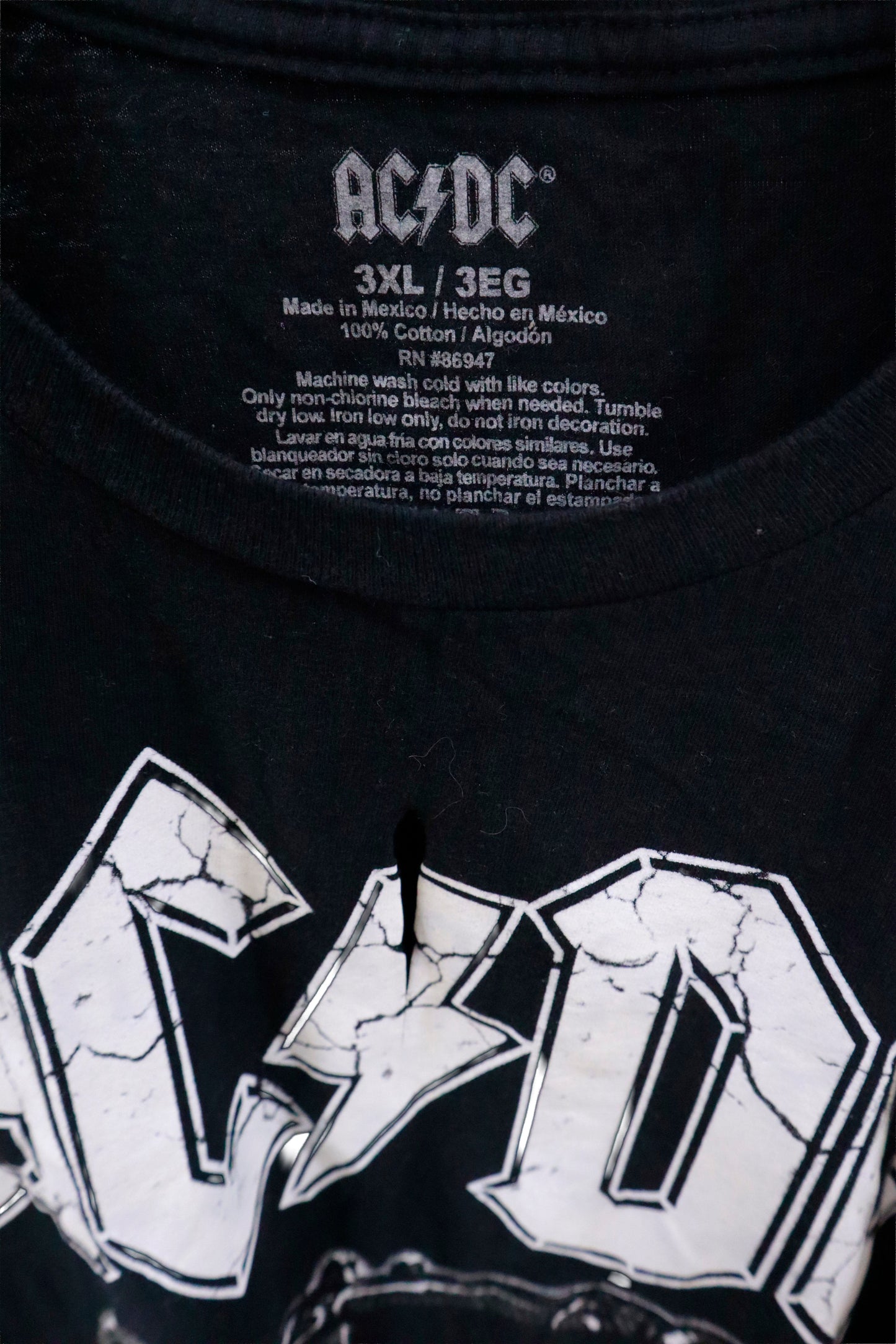 ACDC band t-shirt/NV-［2511-068］