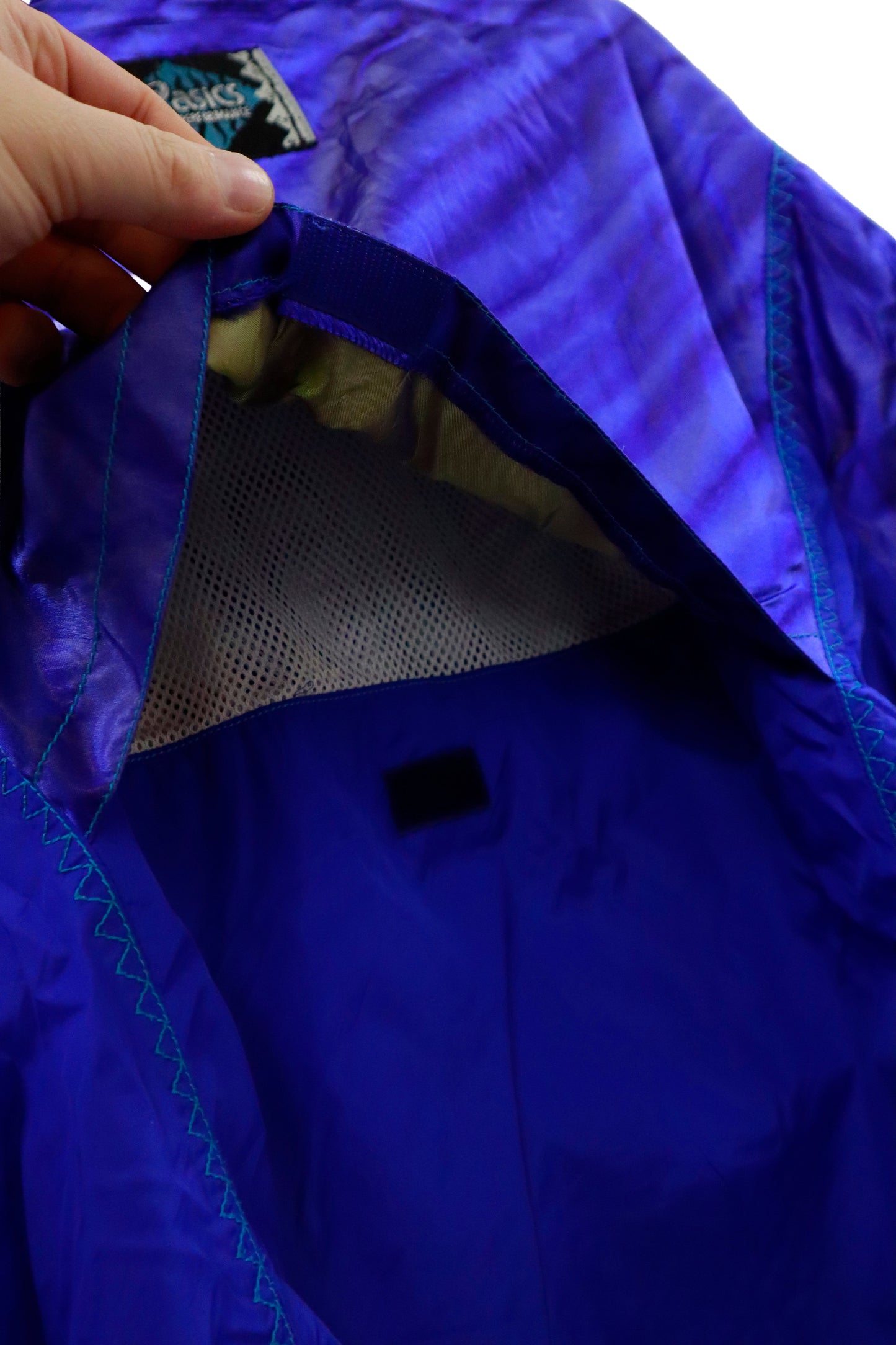 90's asics nylon jacket / NV-［2601-012］