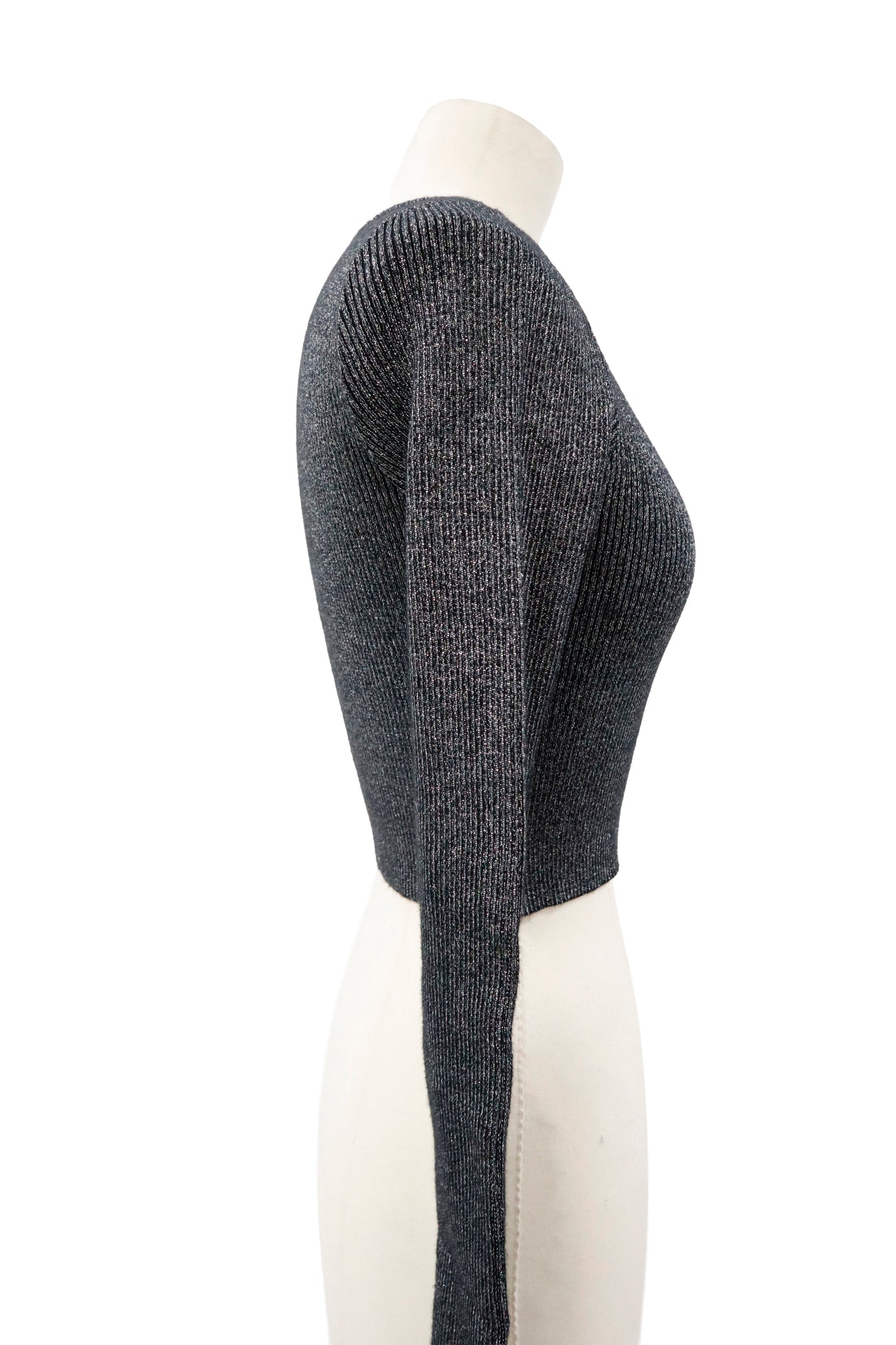 rib knit short tops/U-［2603-003］