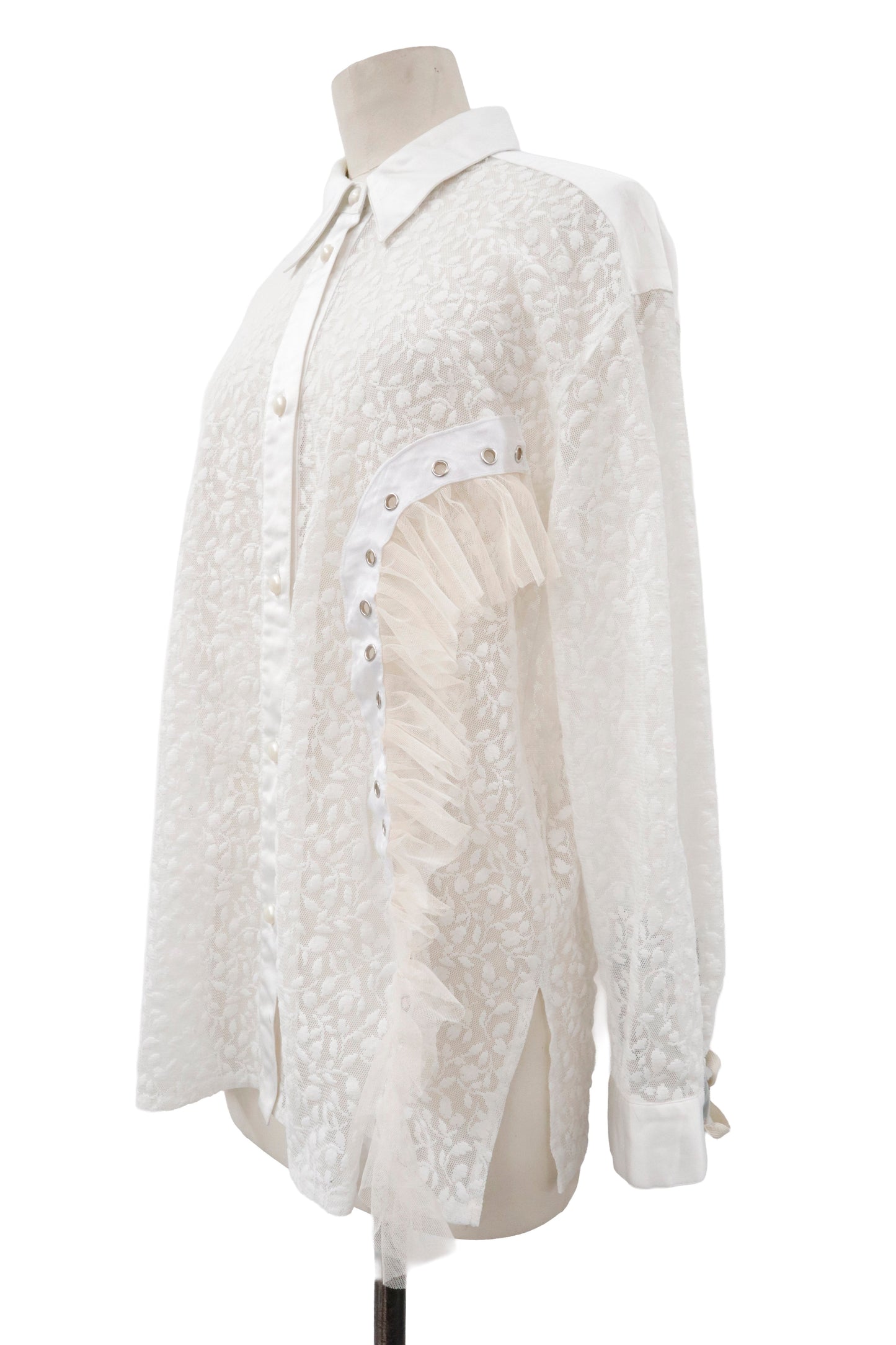 lace up contemporary shirt/RM-［2605-023］