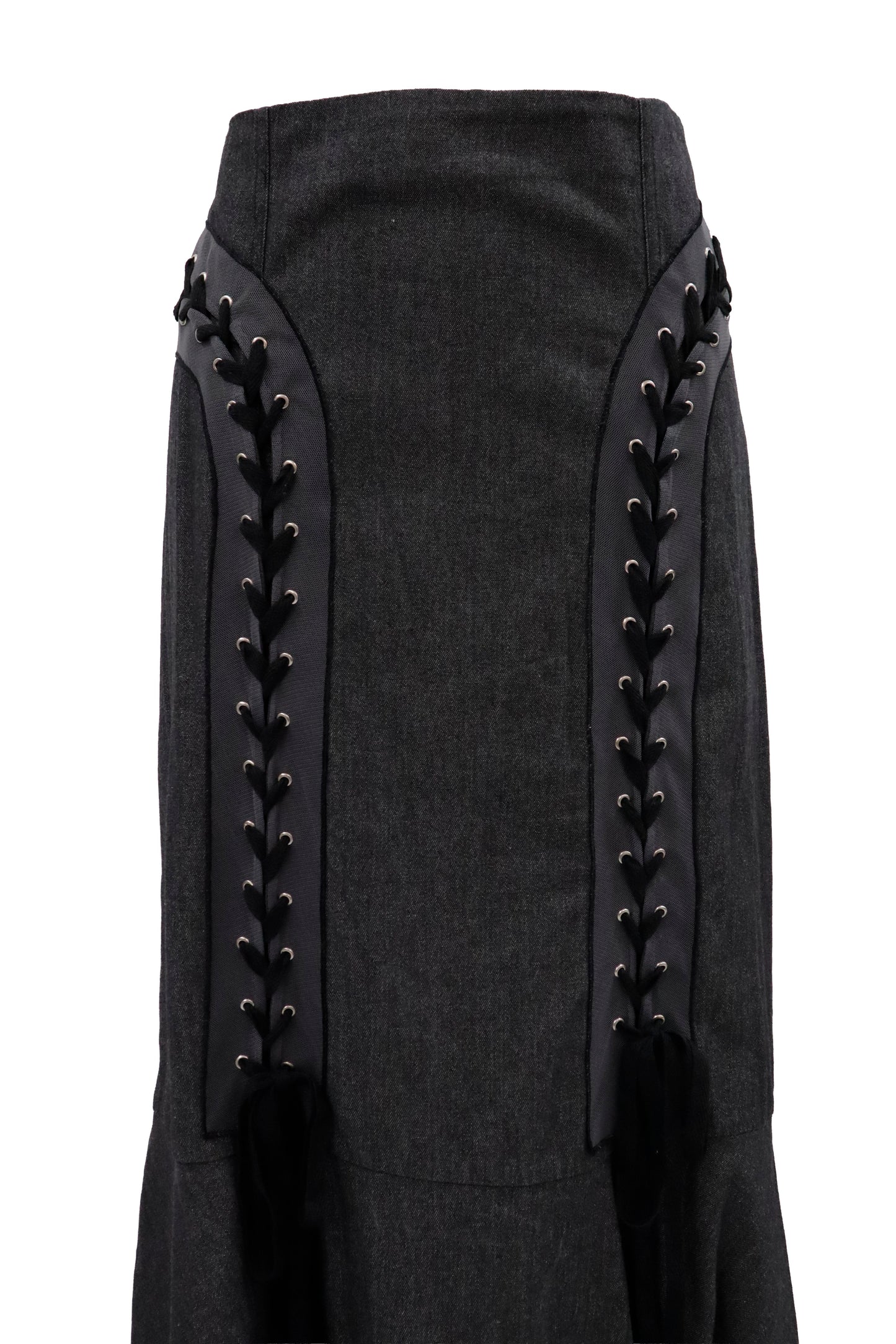 lace up skirt/RM-［2605-057］