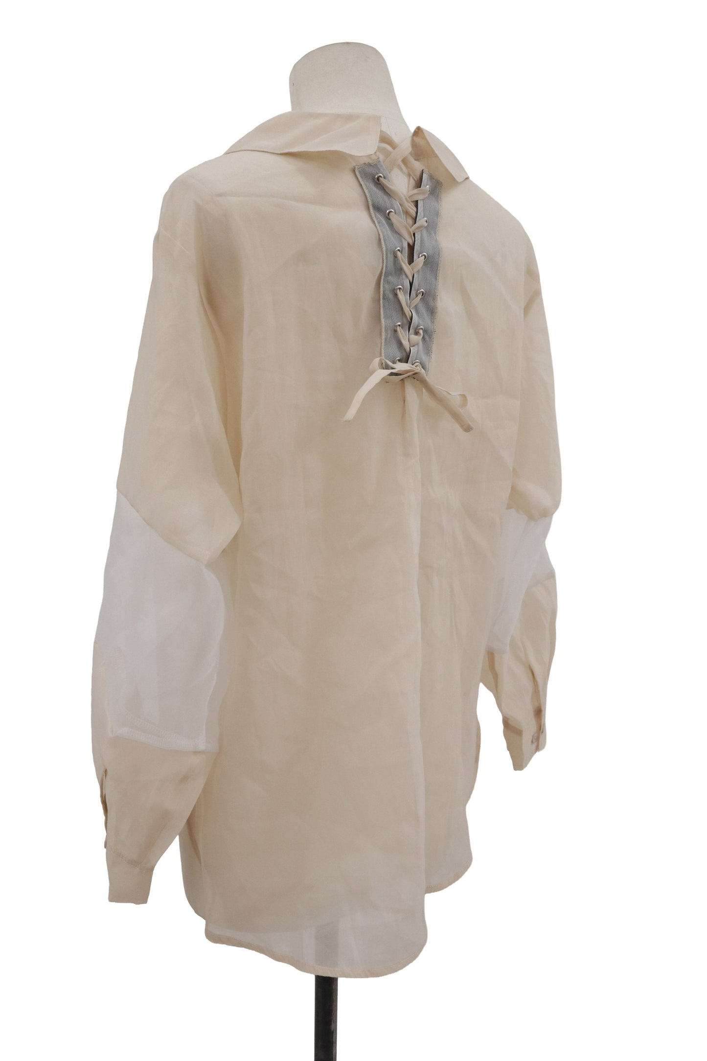 lace-up contemporary shirt/RM-［2607-042］