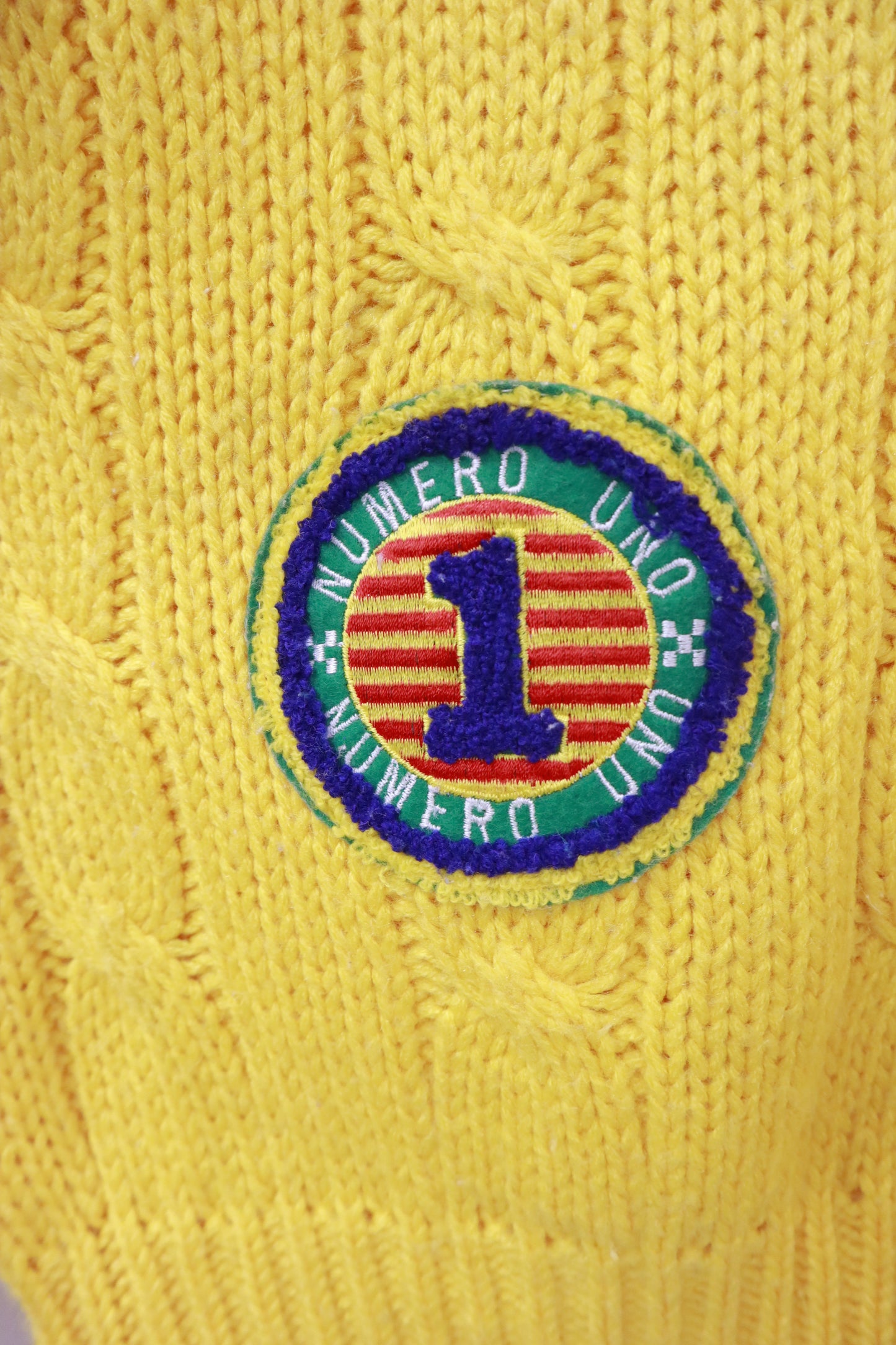 90's college knit/NV-［2511-080］