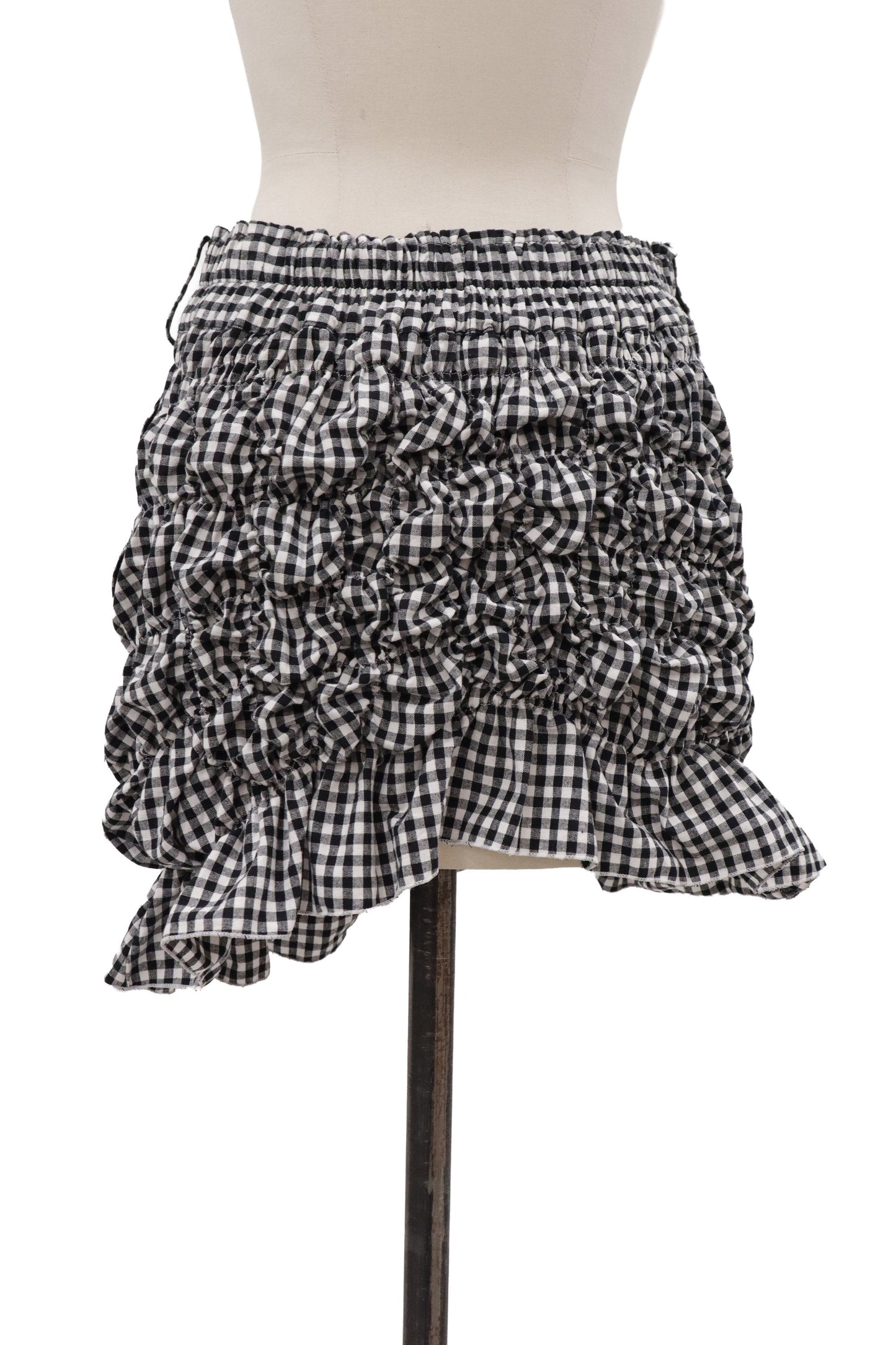 gingham mini skirt/KUSHA KUSHA PLAN/RM-［2607-052］