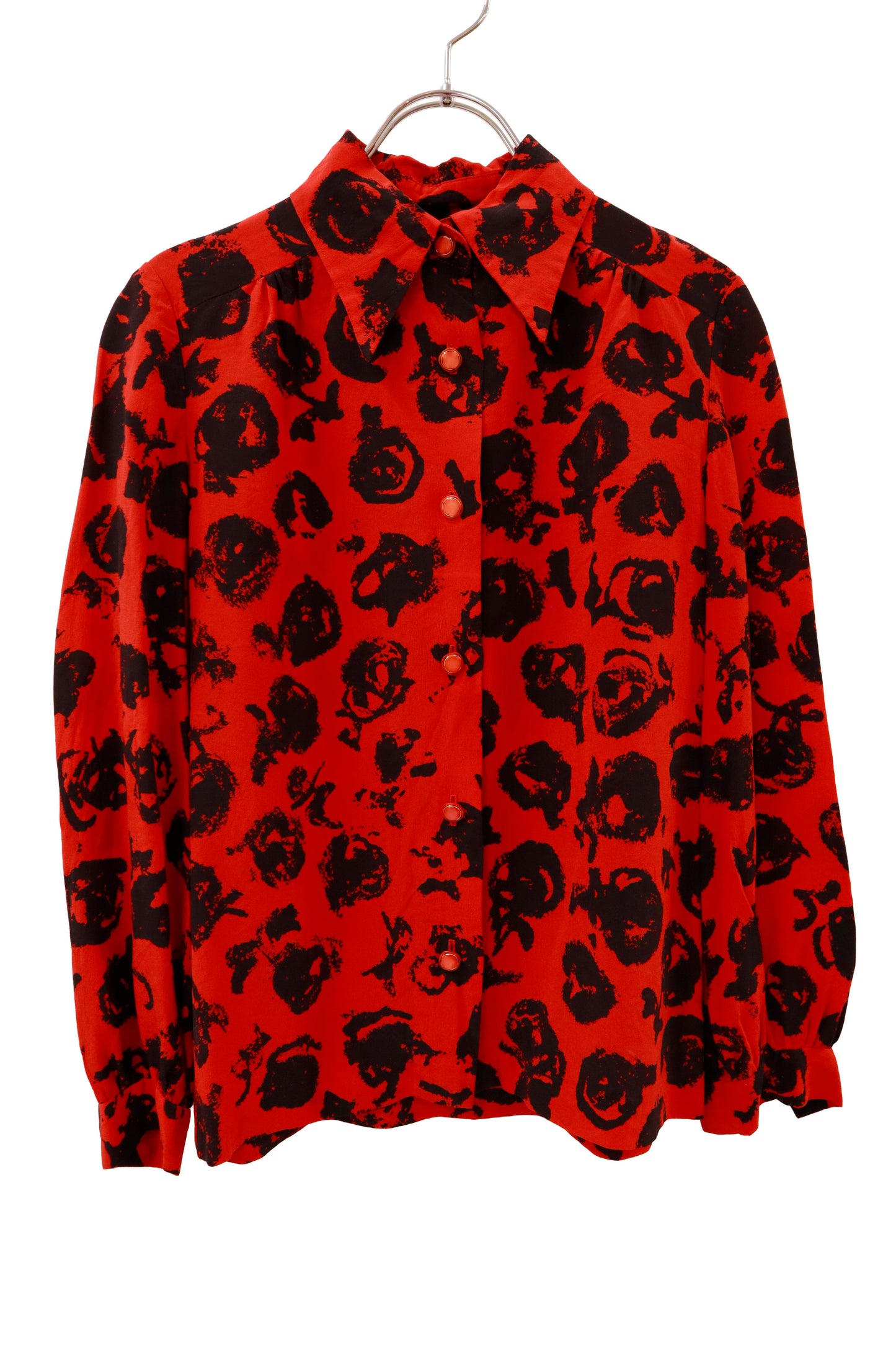 print shirt/NV-［2511-023］