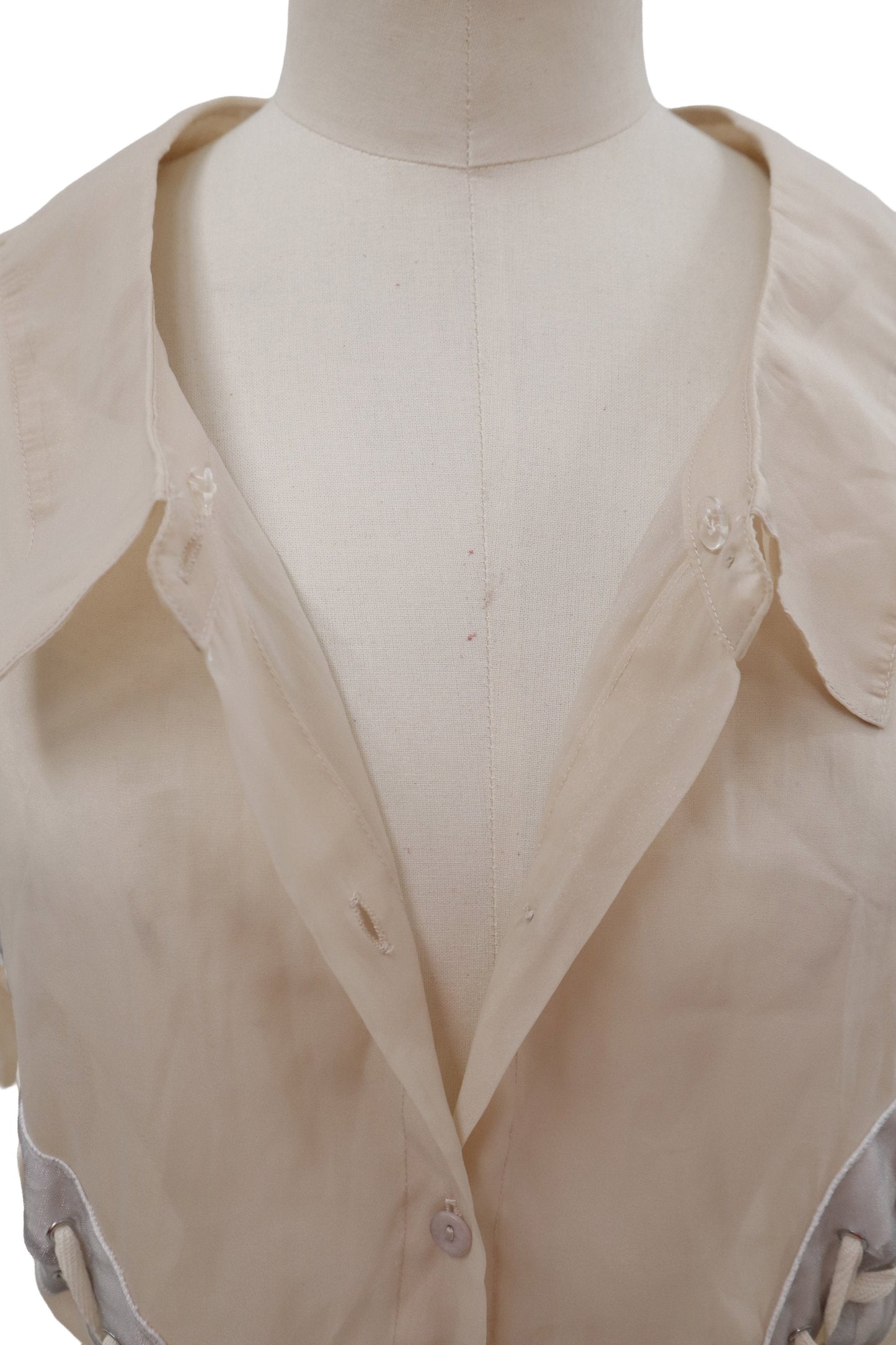 lace-up contemporary shirt/RM-［2607-042］