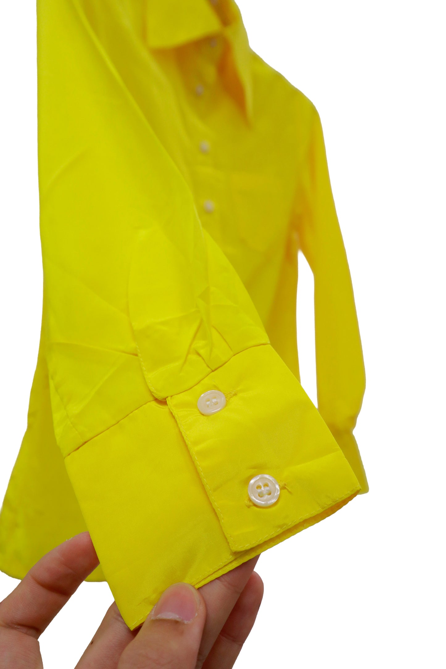 70's polyester satin shirt/ NV［2511-169］