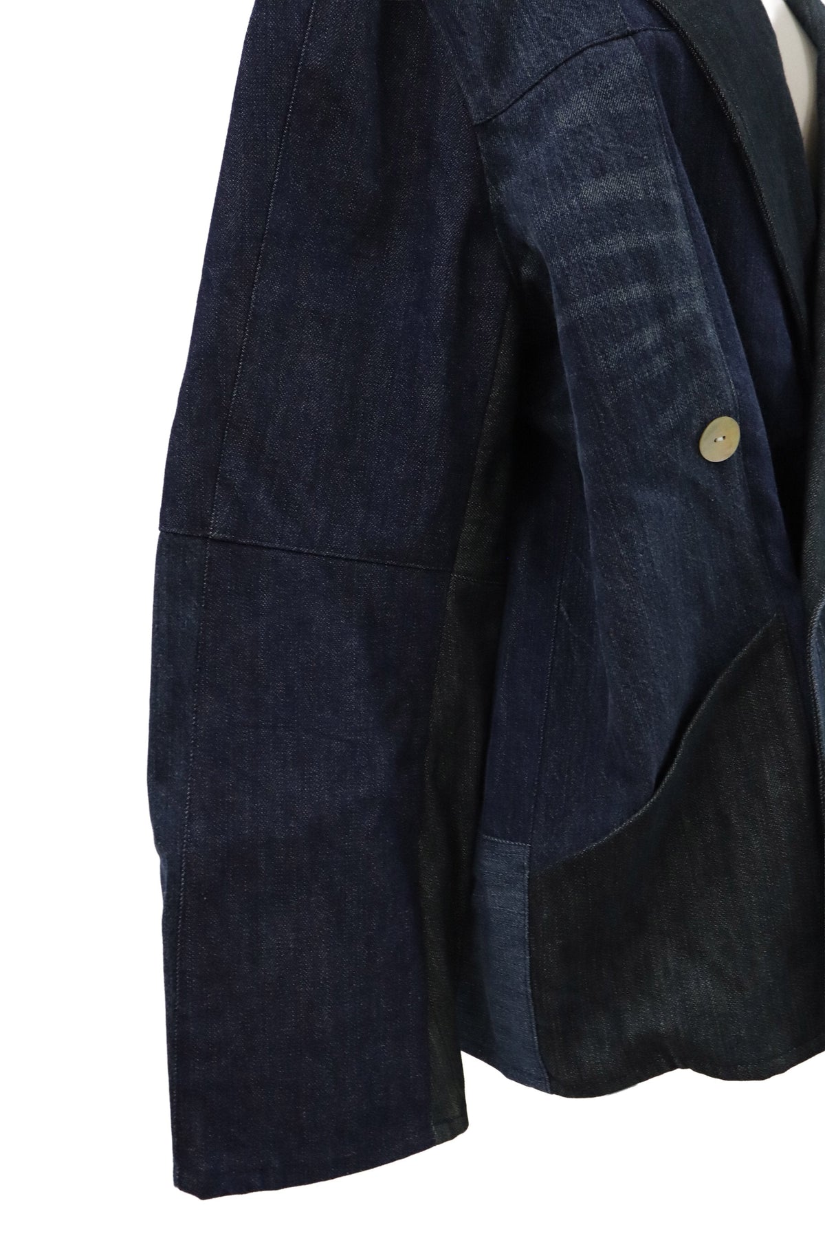 patchwork denim jacket/RM-［2608-096］