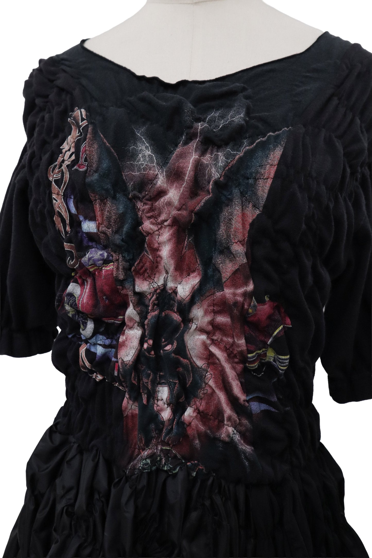 KUSHA KUSHA PLAN/cut saw dress/RM-［2607-008］