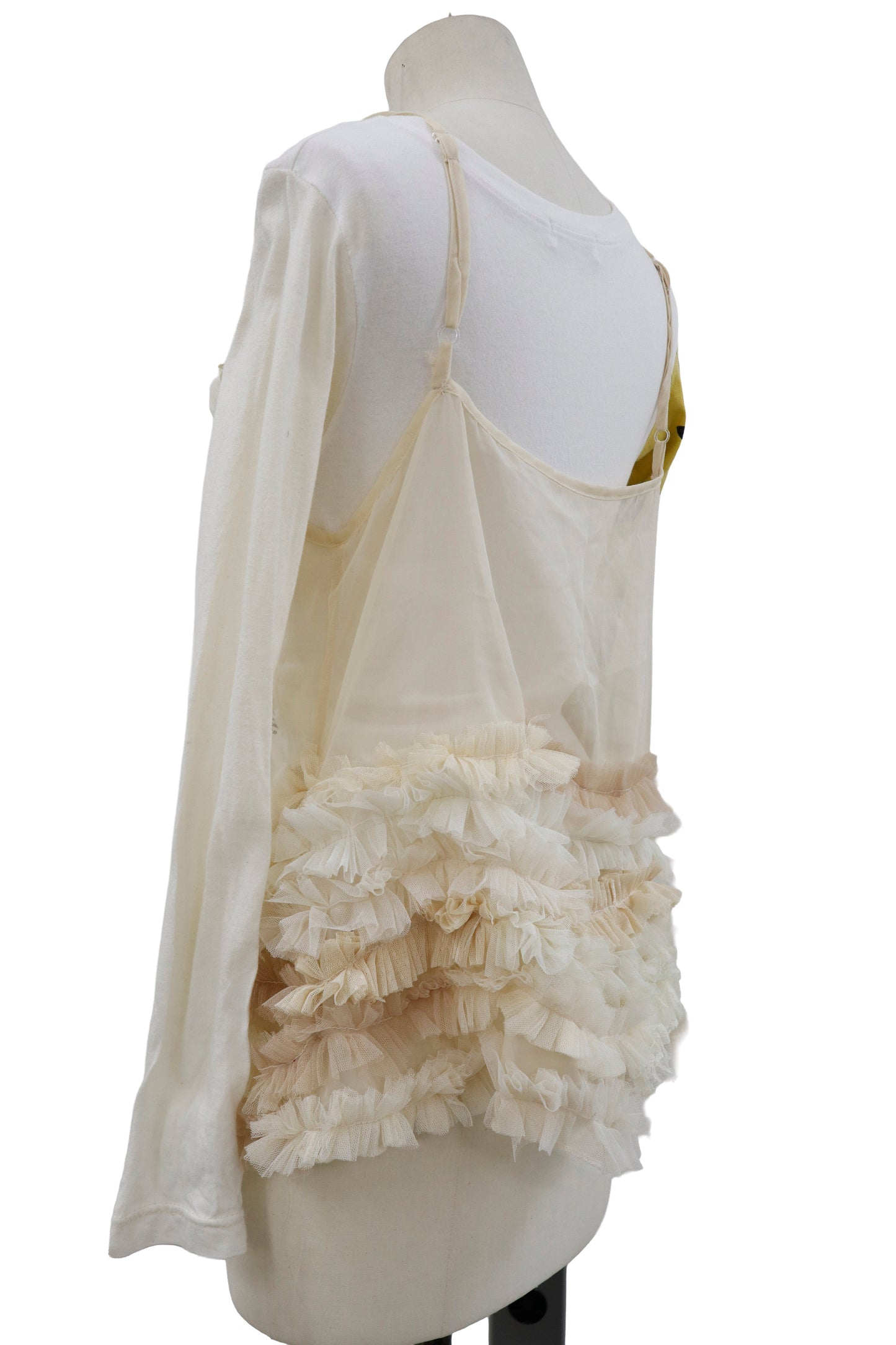 ruffle sheer tops/RM-［2604-029］