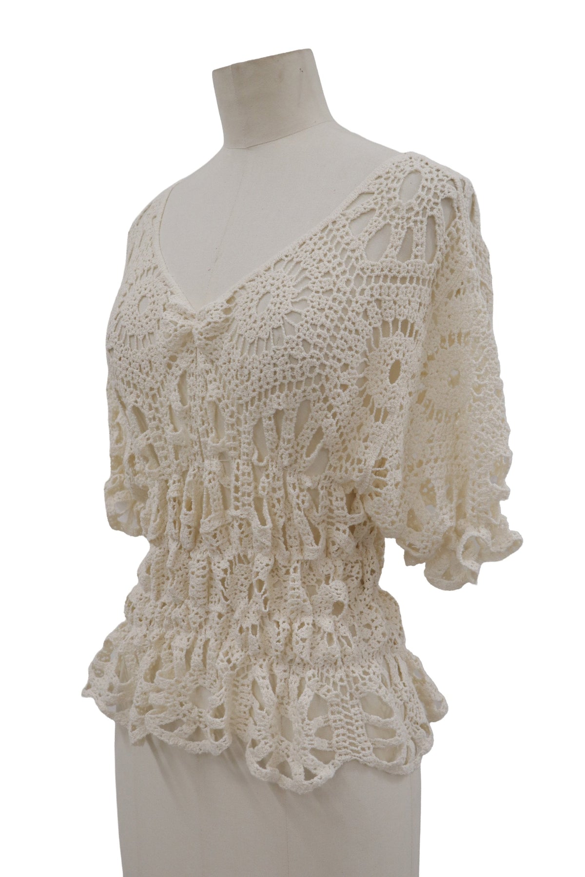 shirring lace tops/RM-［2607-157］