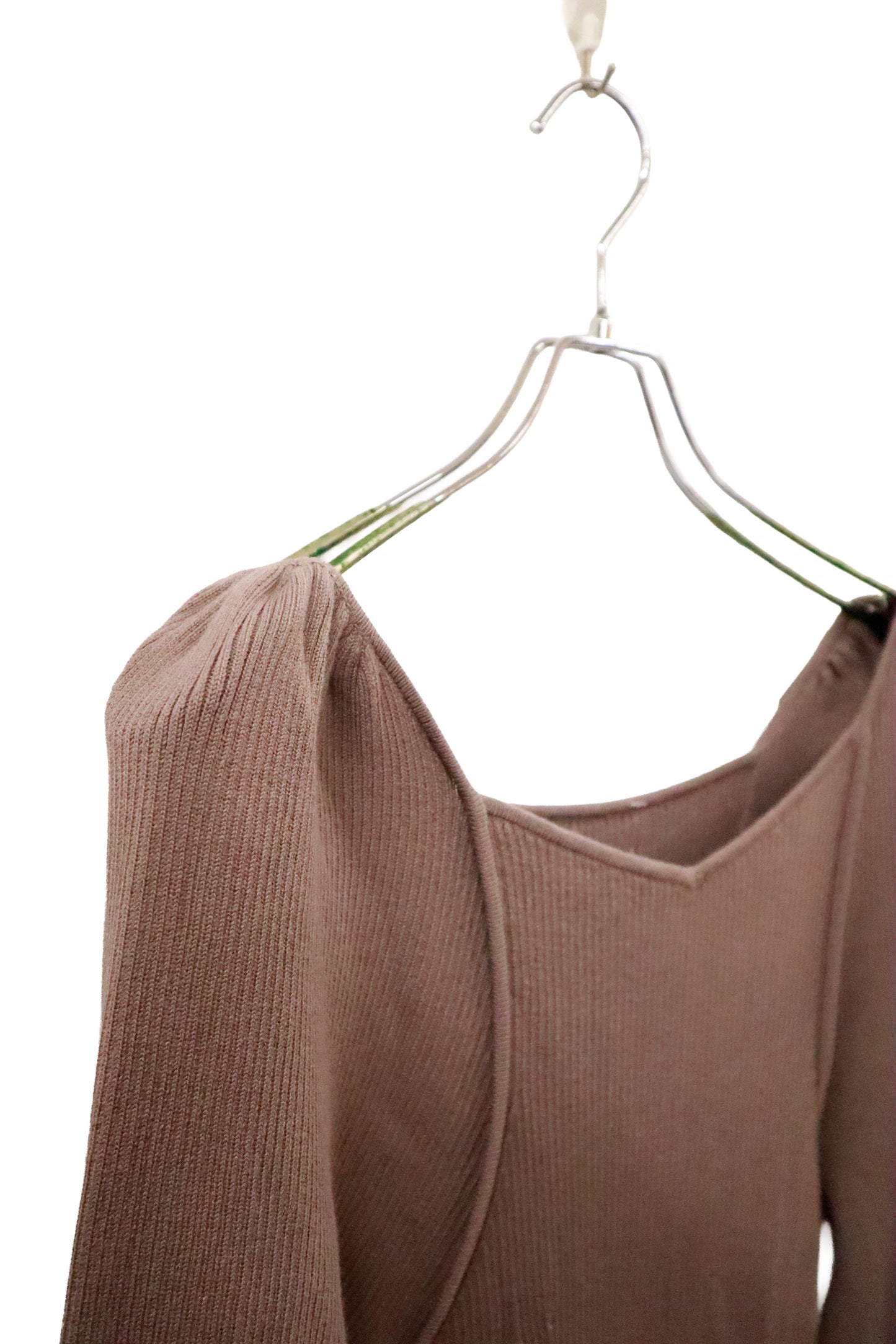 rib knit dress / U-［2601-040］