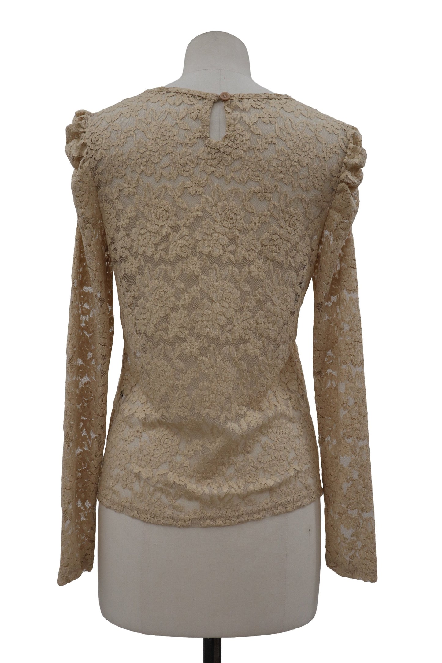 lace puff shoulder top/RM-［2607-021］