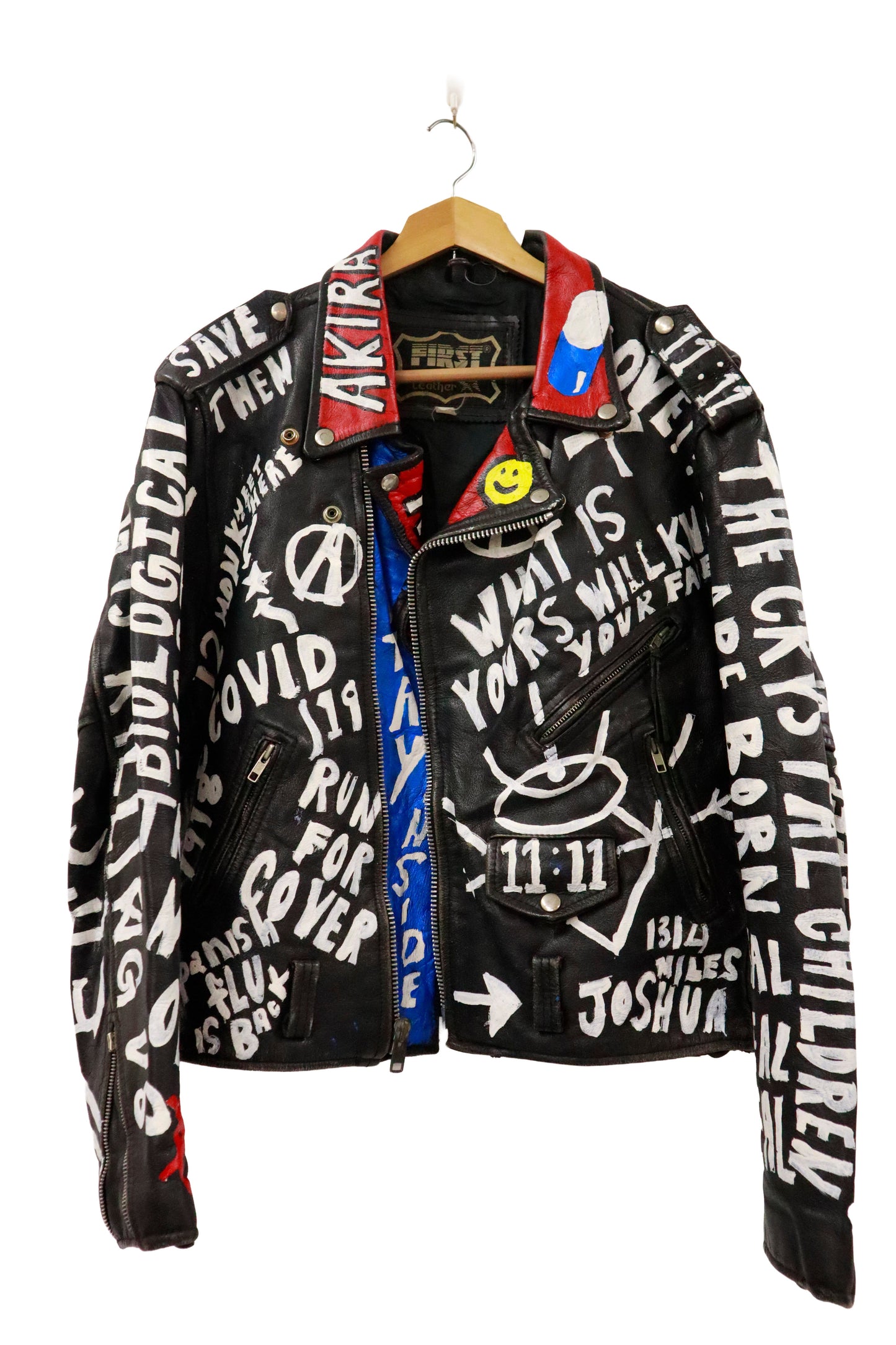 80’s leather riders jacket / NV-［2601-044］