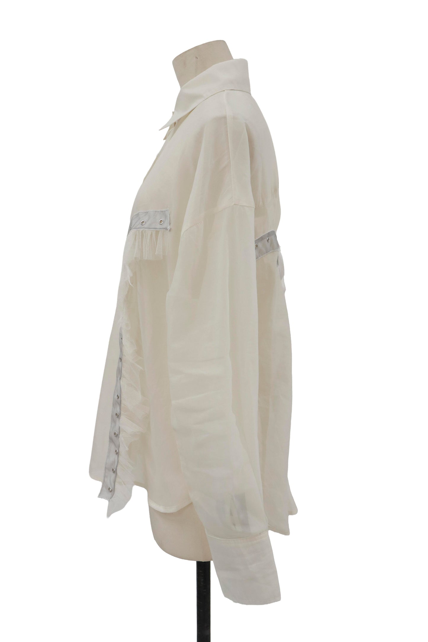 lace up contemporary shirt/RM-［2605-051］