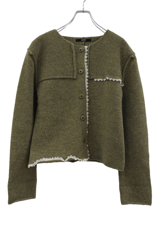 lace knit cardigan/RM-［2608-103］