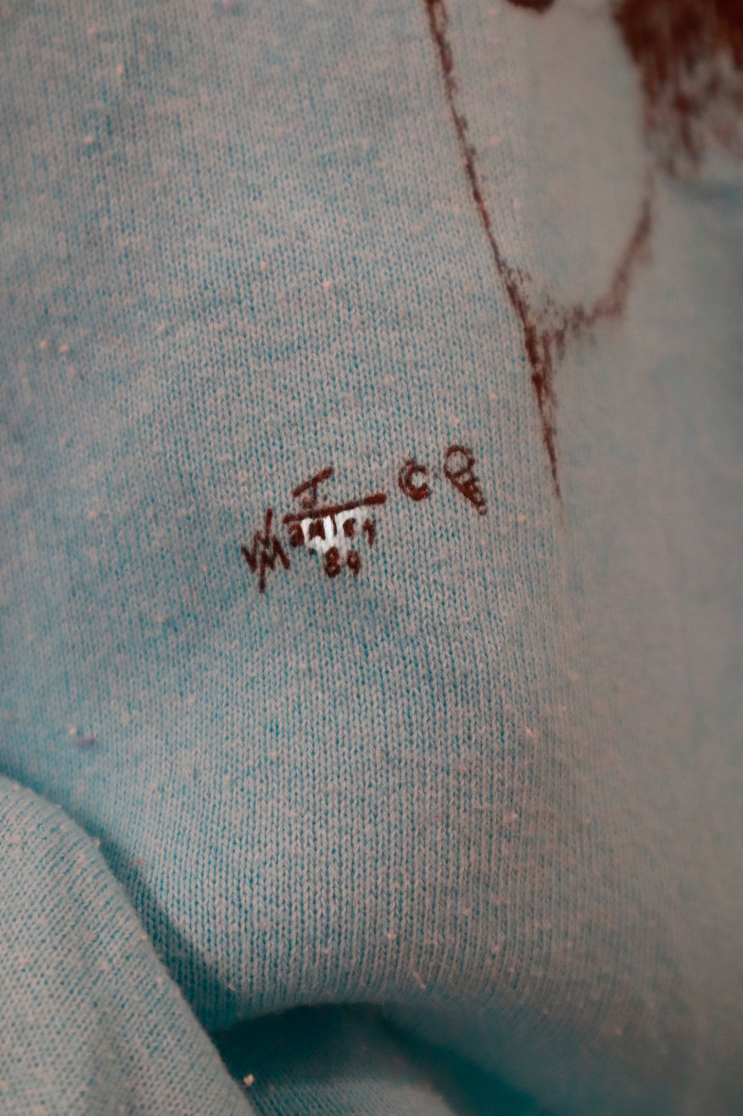 80's raglan sleeve sweatshirt / NV-［2601-002］