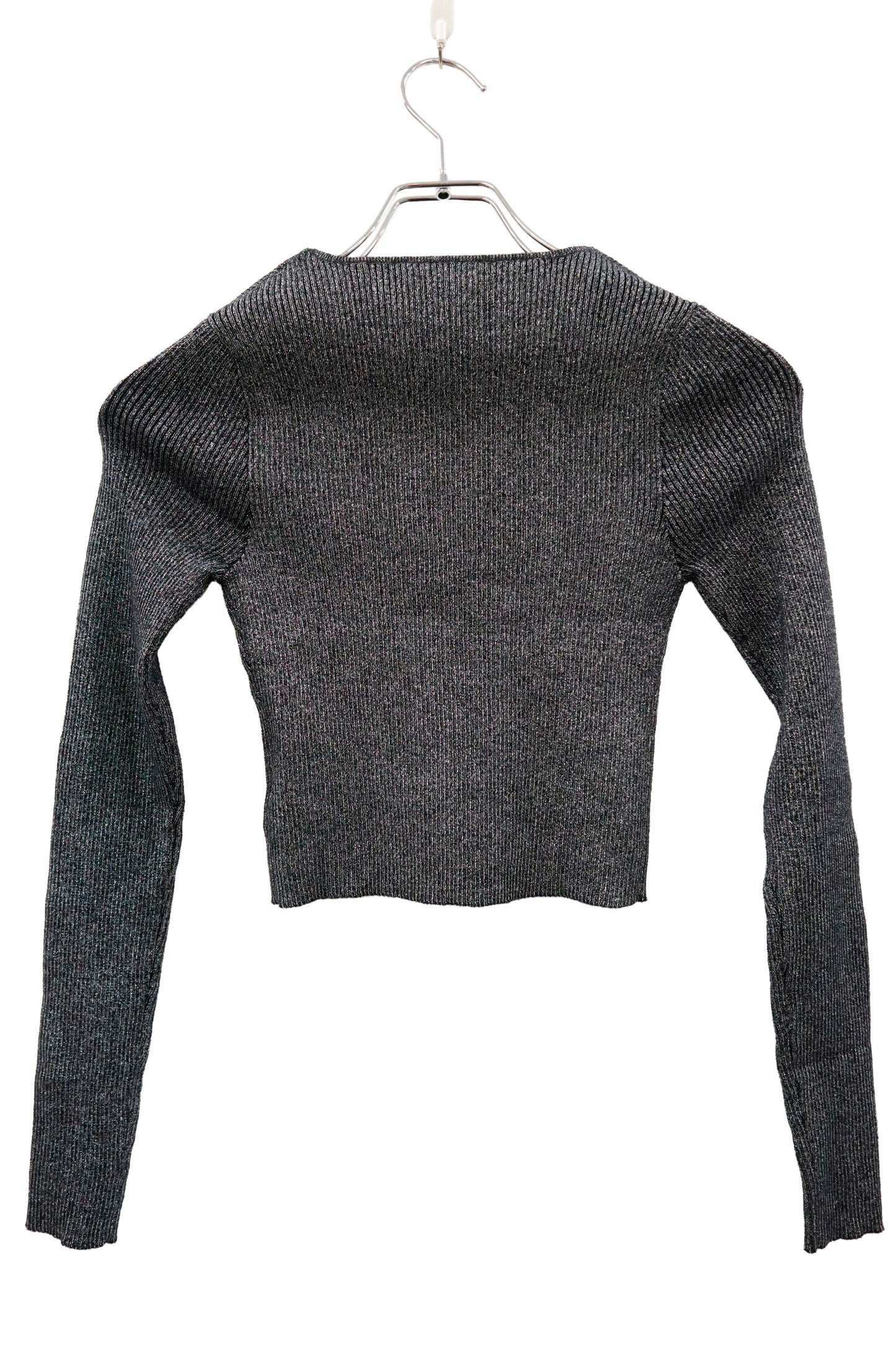 rib knit short tops/U-［2603-003］