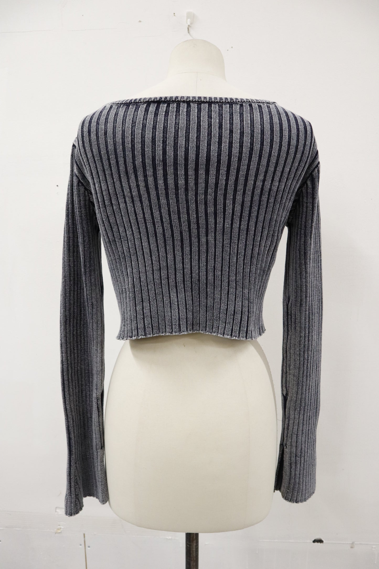rib knit double ZIP/U-［2603-008］