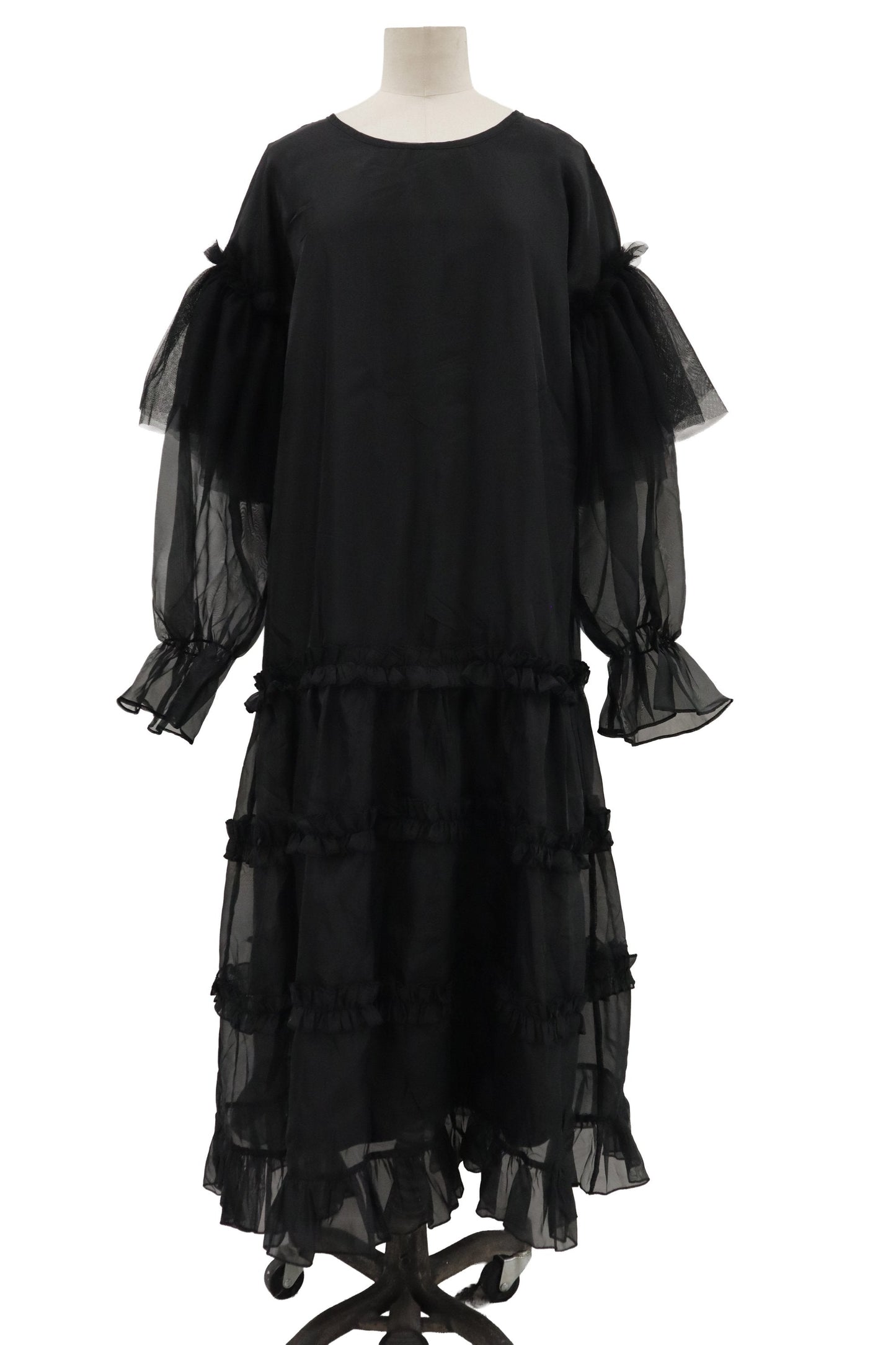 organza frill dress/RM-［2606-027］