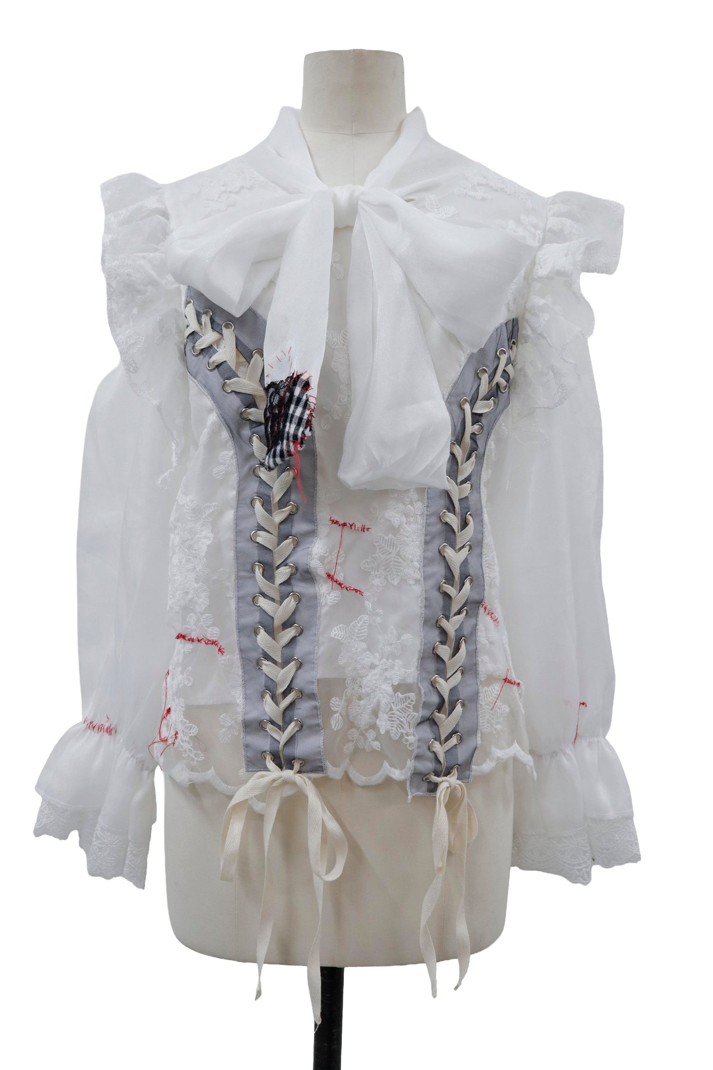 lace up repair shirt/RM-［2605-050］