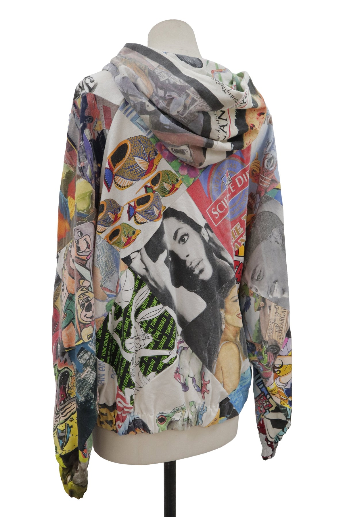 patchwork zip f hoodie/RM-［2608-093］