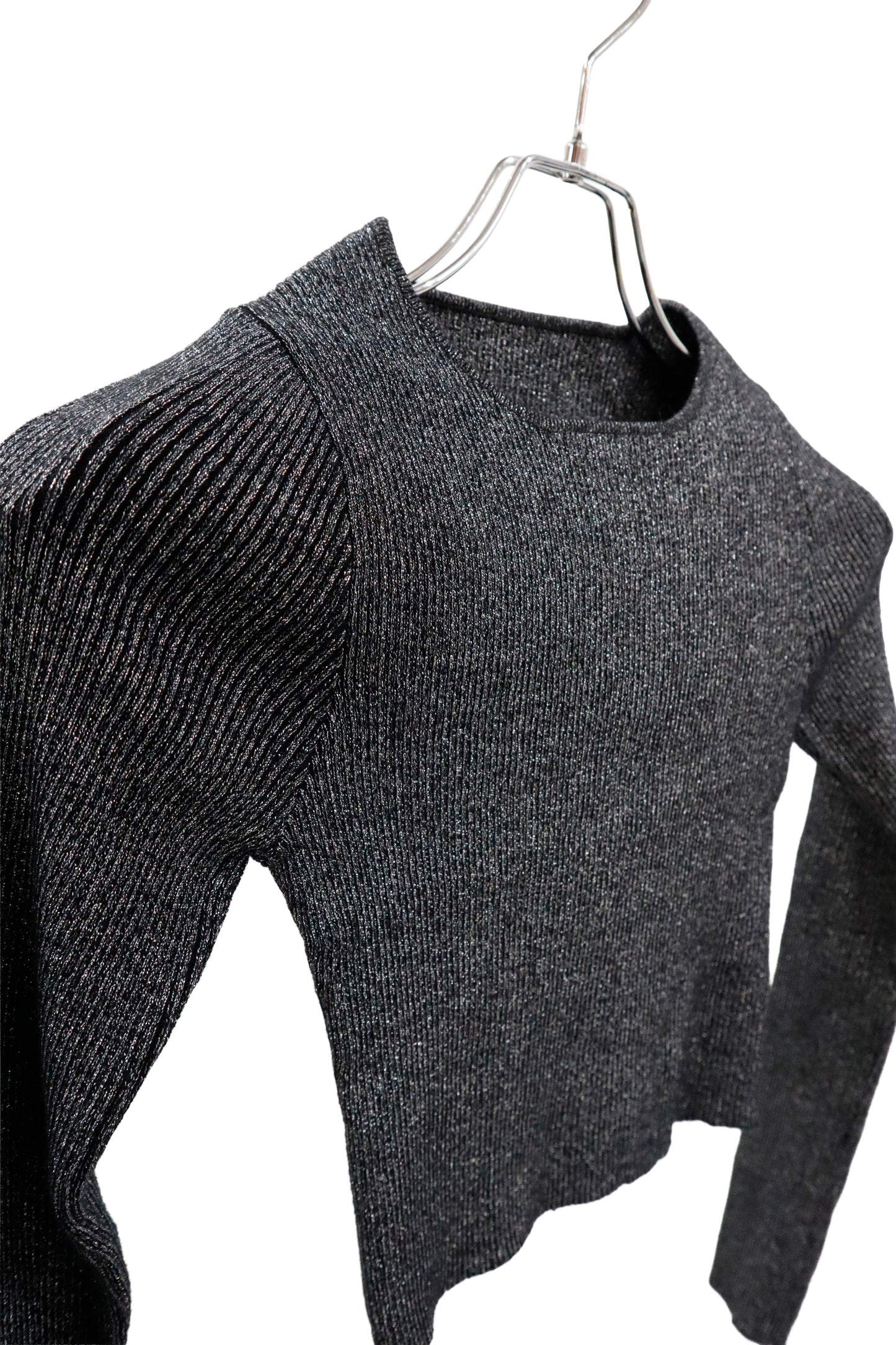 rib knit short tops/U-［2603-003］
