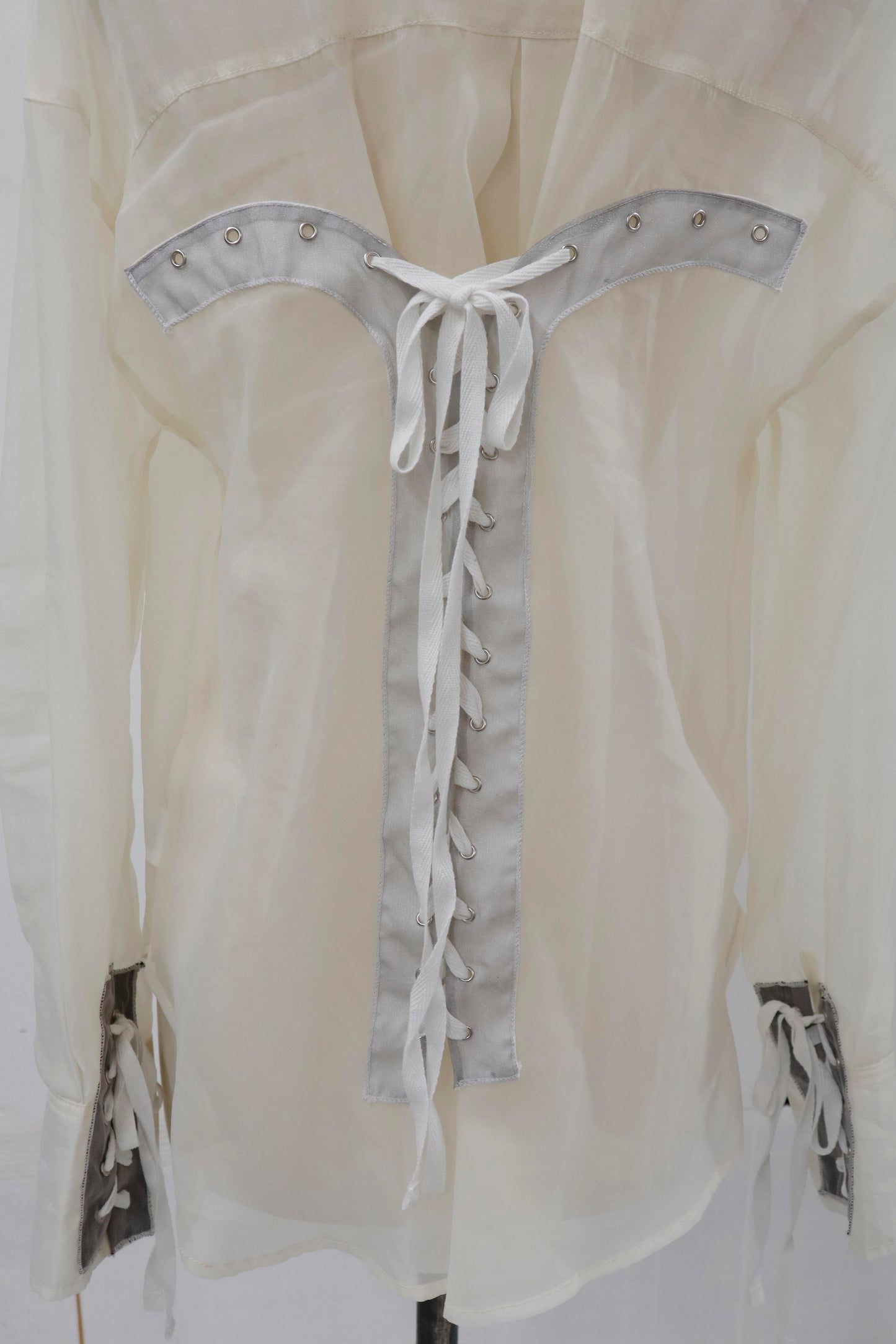 lace up contemporary shirt/RM-［2605-051］